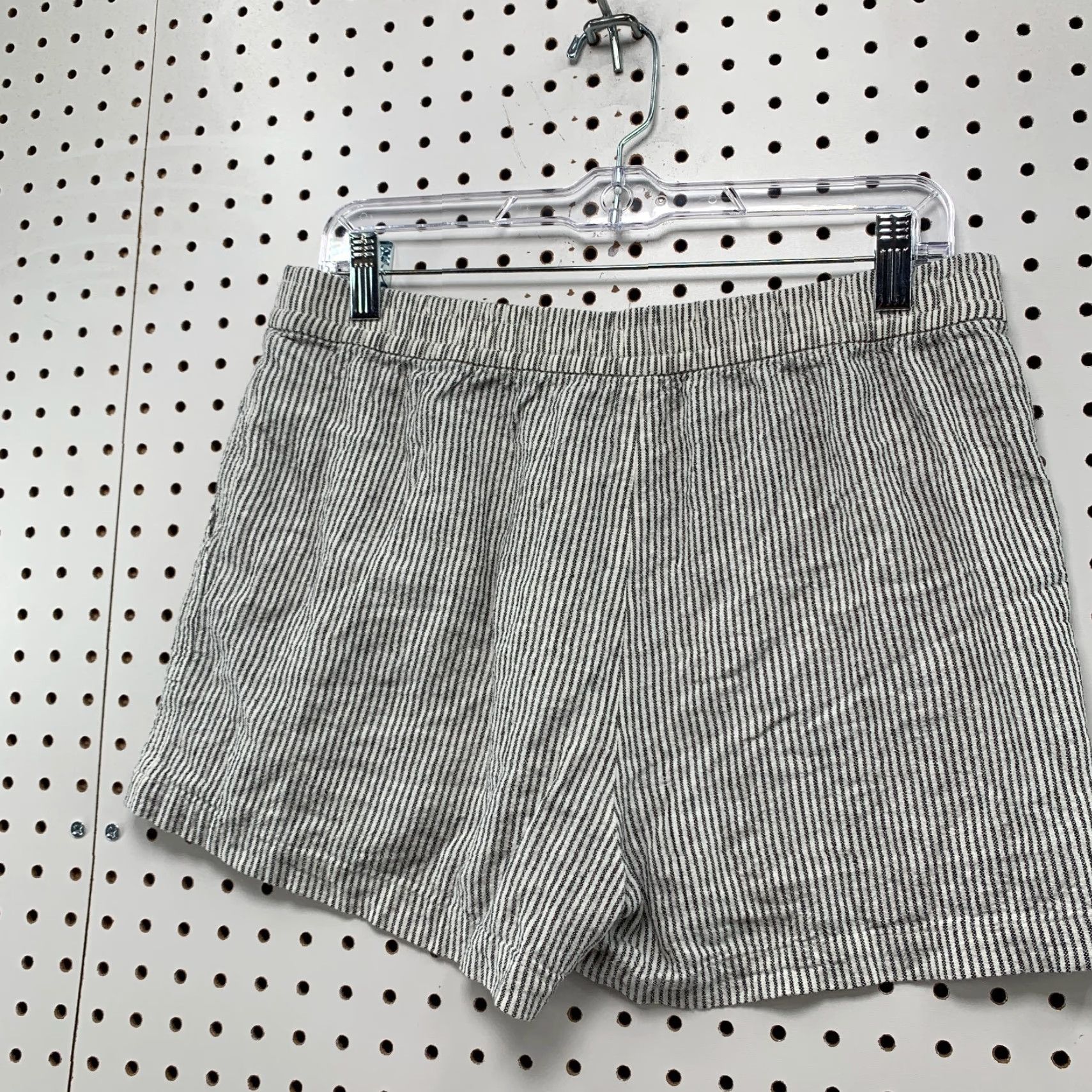 J.Crew J.CREW Women's Linen Striped Shorts Size S 30" White Black Chino Casual Summer Size 28" / US 6 / IT 42 - 6 Thumbnail