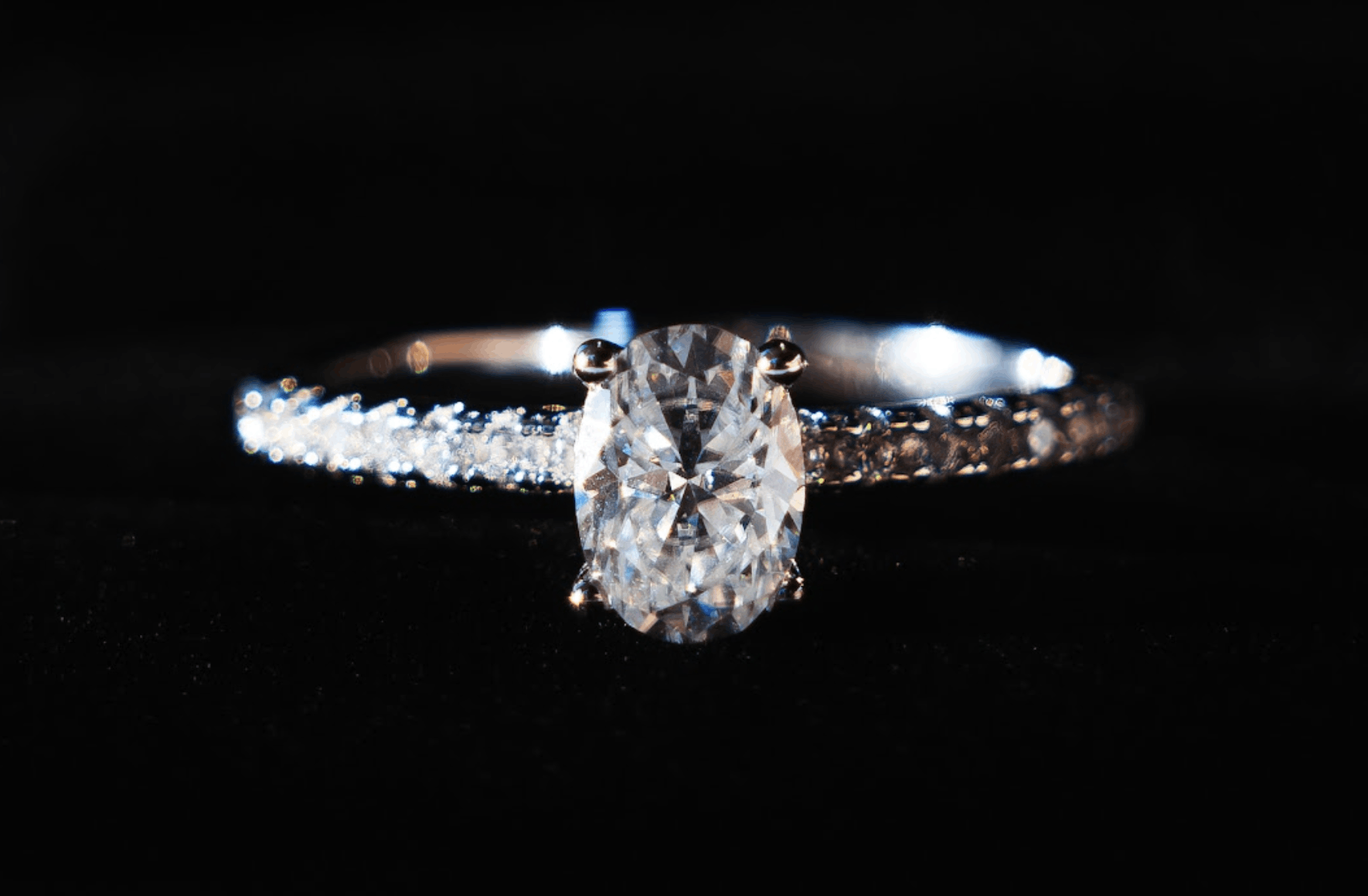 Other Moissanite Ring 925 Sterling Silver Classic Solitaire Size 6 Size ONE SIZE - 4 Thumbnail