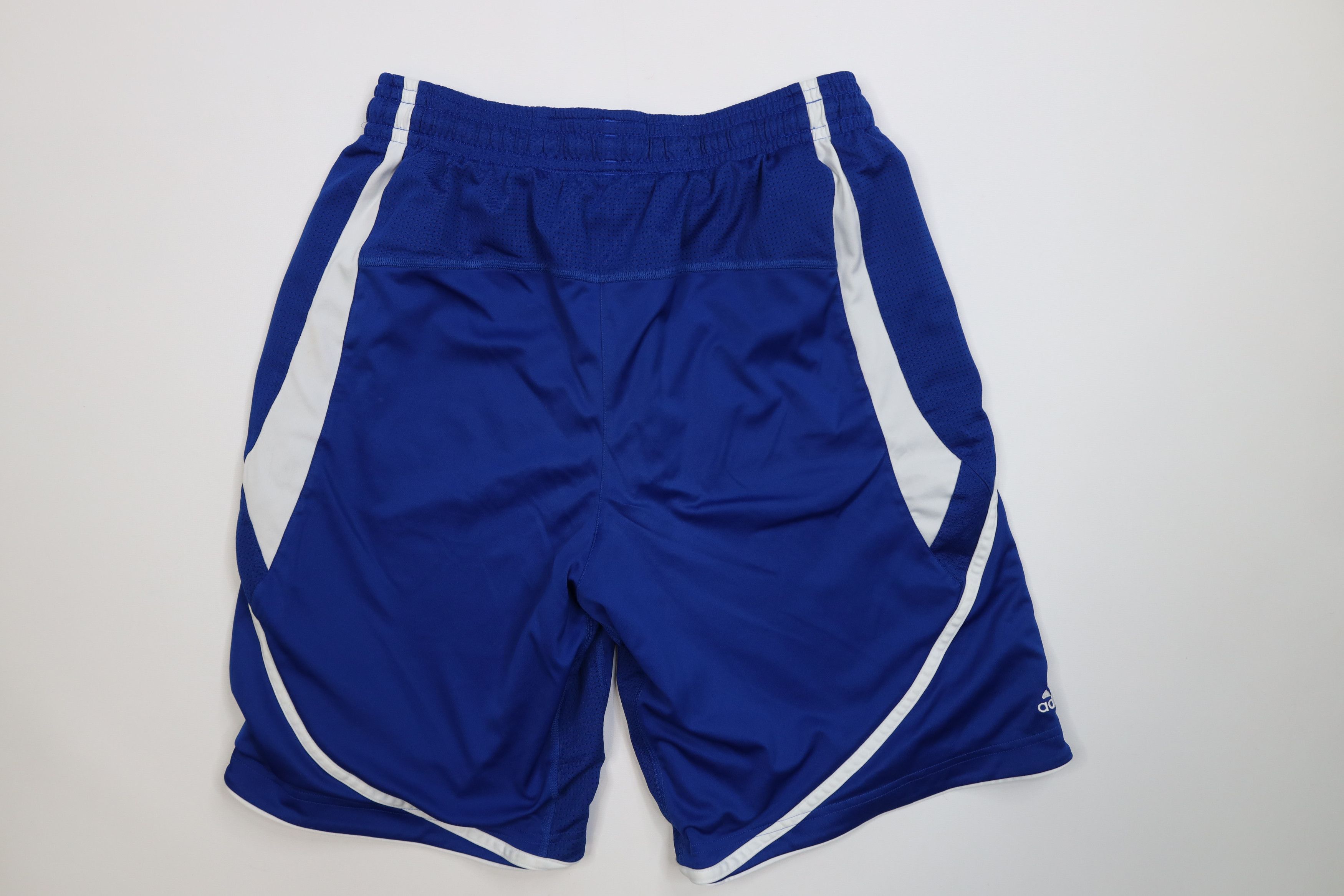 Adidas Adidas Team Issued Kansas University Basketball Shorts Blue Size US 32 / EU 48 - 10 Thumbnail
