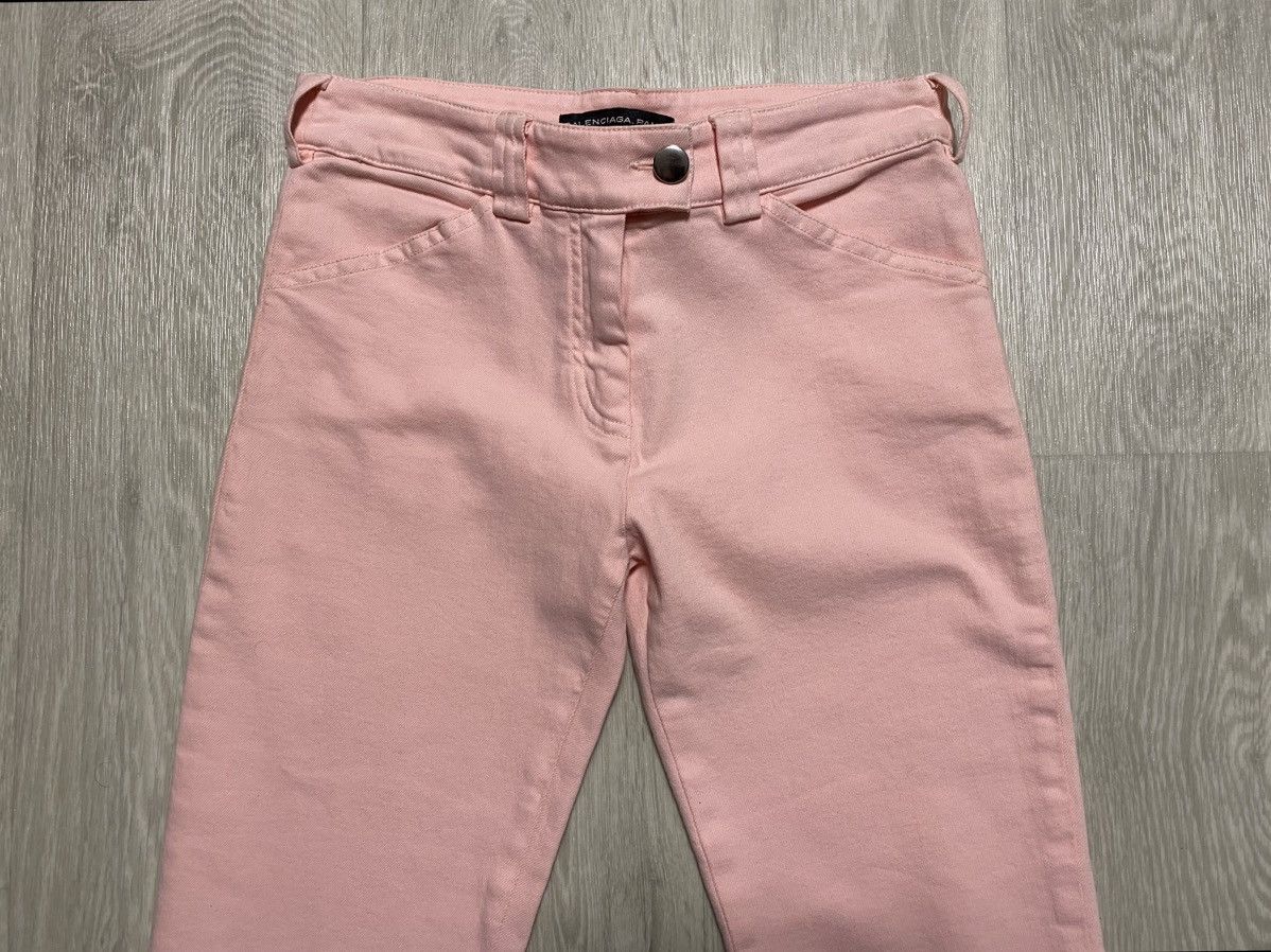 Balenciaga Womens 2012 Balenciaga Pink Slim Stretch Trousers Pant Jeans Size 25" / US 0 / IT 36 - 9 Thumbnail