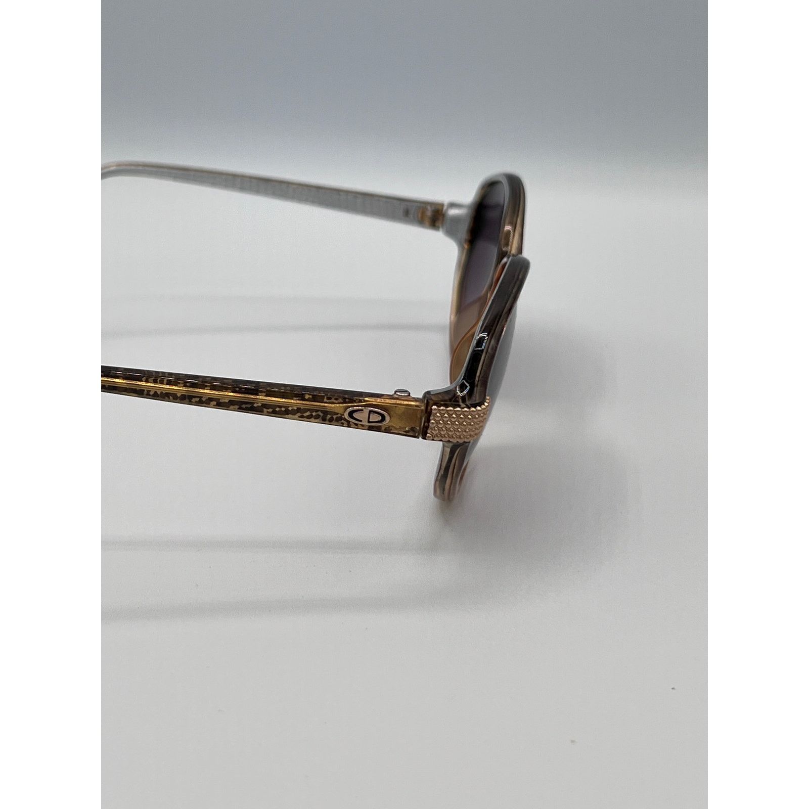 Dior NOS Christian Dior Vintage 70s Brown and Gold Sunglasses Size ONE SIZE - 2 Thumbnail