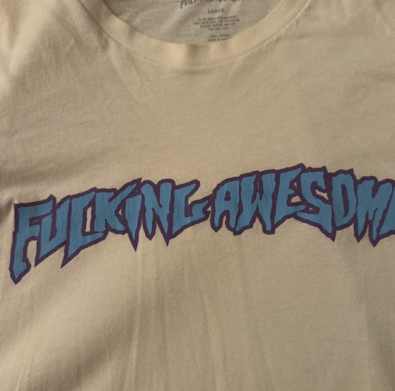 Fucking Awesome Fucking Awesome blue logo tee Size US L / EU 52-54 / 3 - 2 Thumbnail
