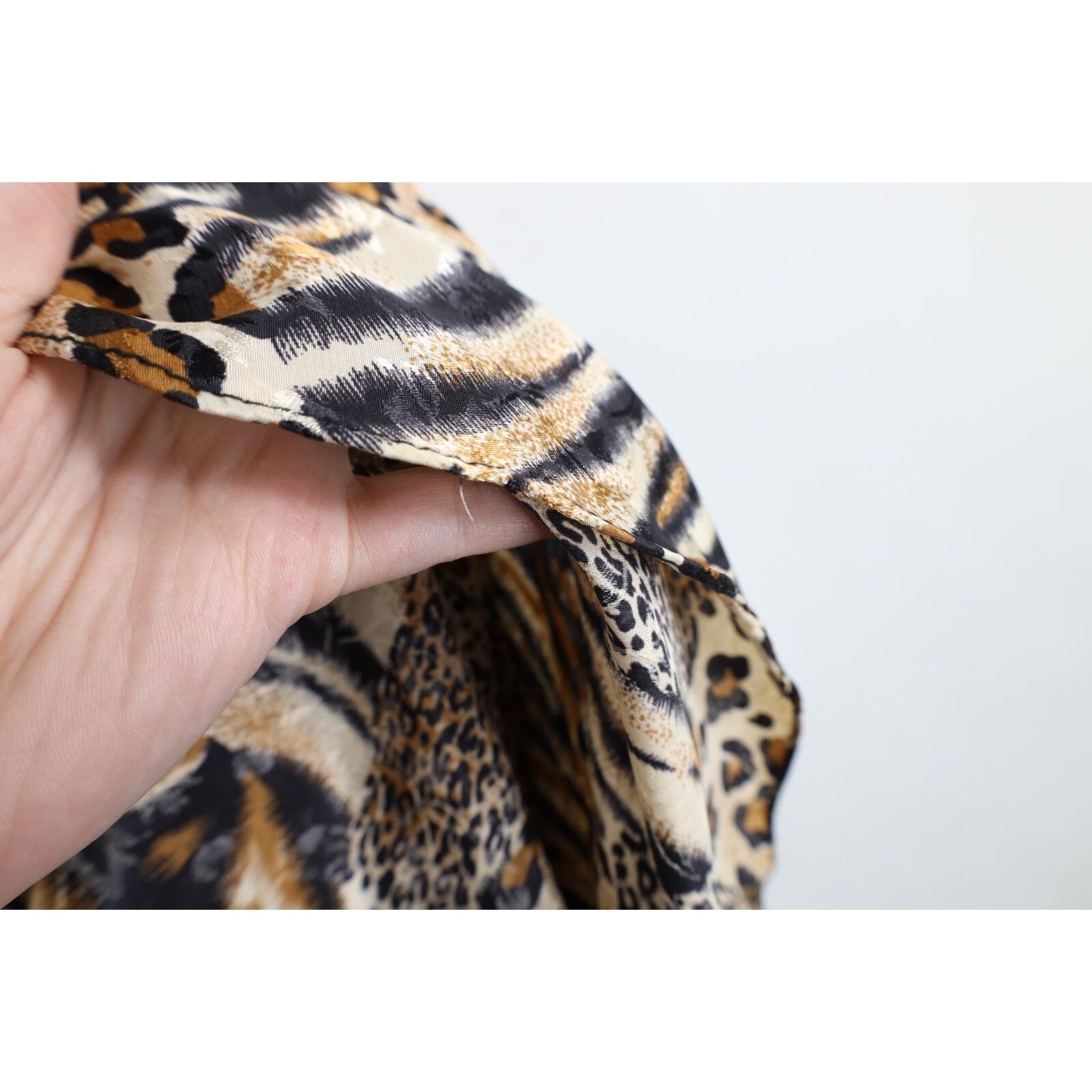 Vintage Deadstock Vintage 90s Streetwear Leopard Sleep Night Gown Size ONE SIZE - 11 Thumbnail