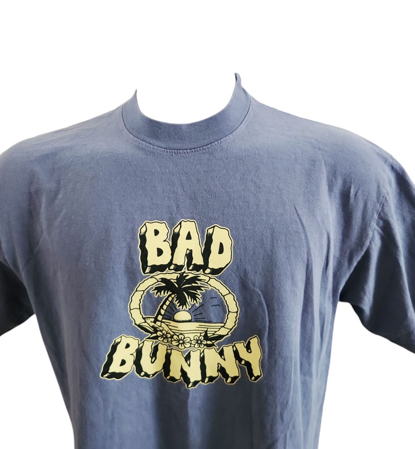 Band Tees Bad Bunny Un Verano Sin Ti Safari Blue Tee World's Hottest Size US M / EU 48-50 / 2 - 2 Thumbnail