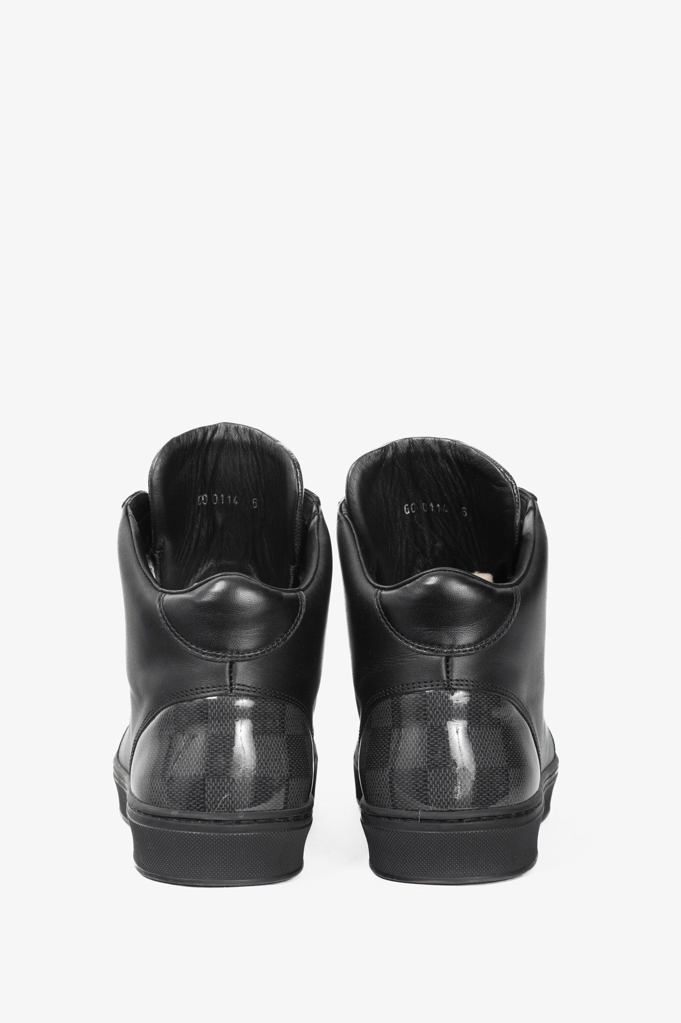 Louis Vuitton Louis Vuitton Speaker Leather & Damier High-Top Sneakers Size US 6 / EU 39 - 3 Thumbnail