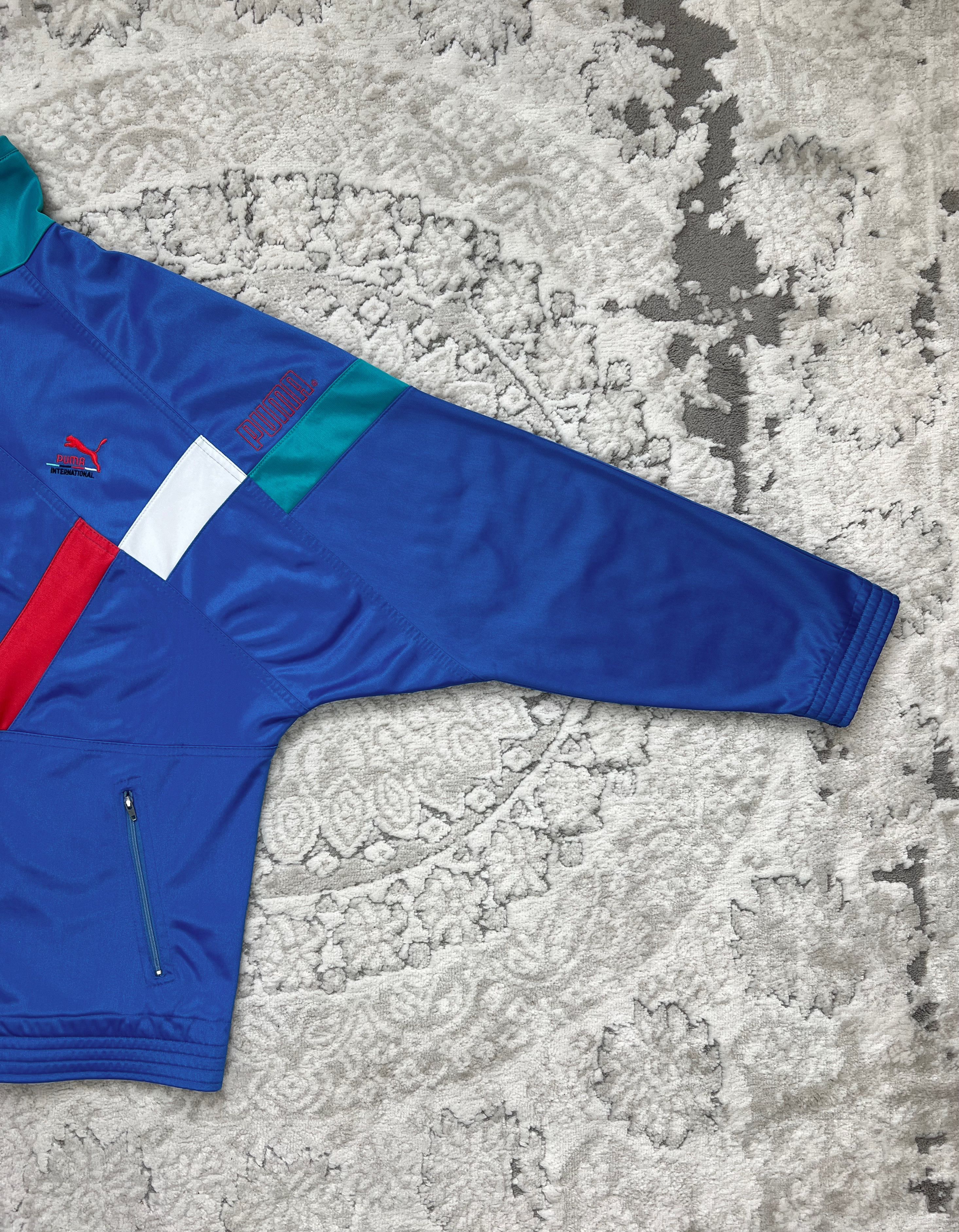 Puma × Vintage Vintage Puma International Track Jacket L/XL 80s 90s Size US L / EU 52-54 / 3 - 12 Thumbnail