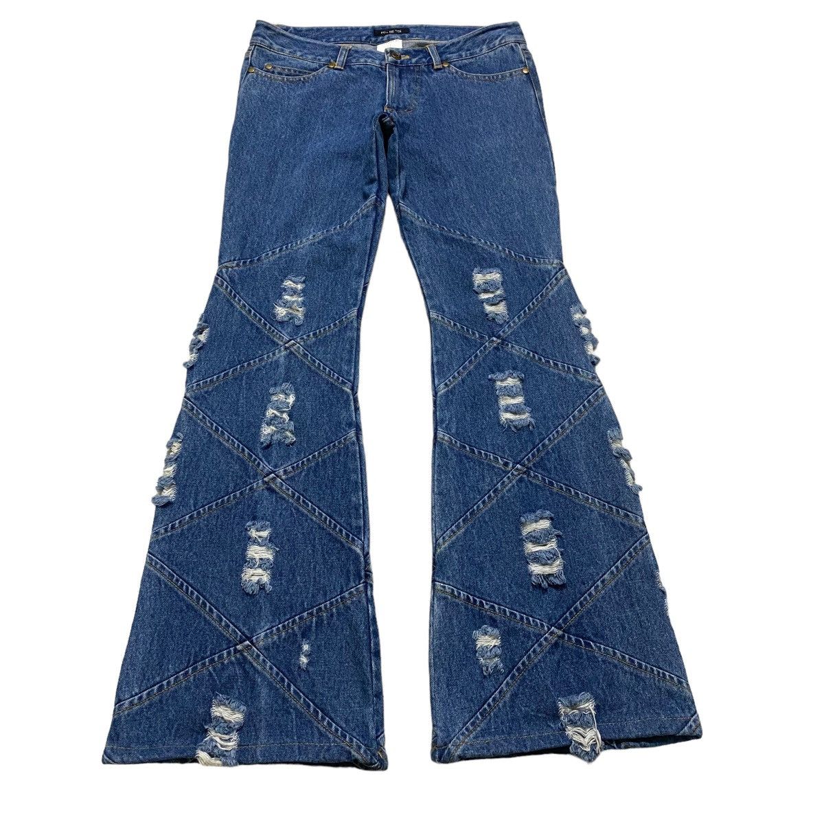 Japanese Brand FOU DE TOI Denim Flare Jeans Size US 28 / EU 44 - 1 Thumbnail