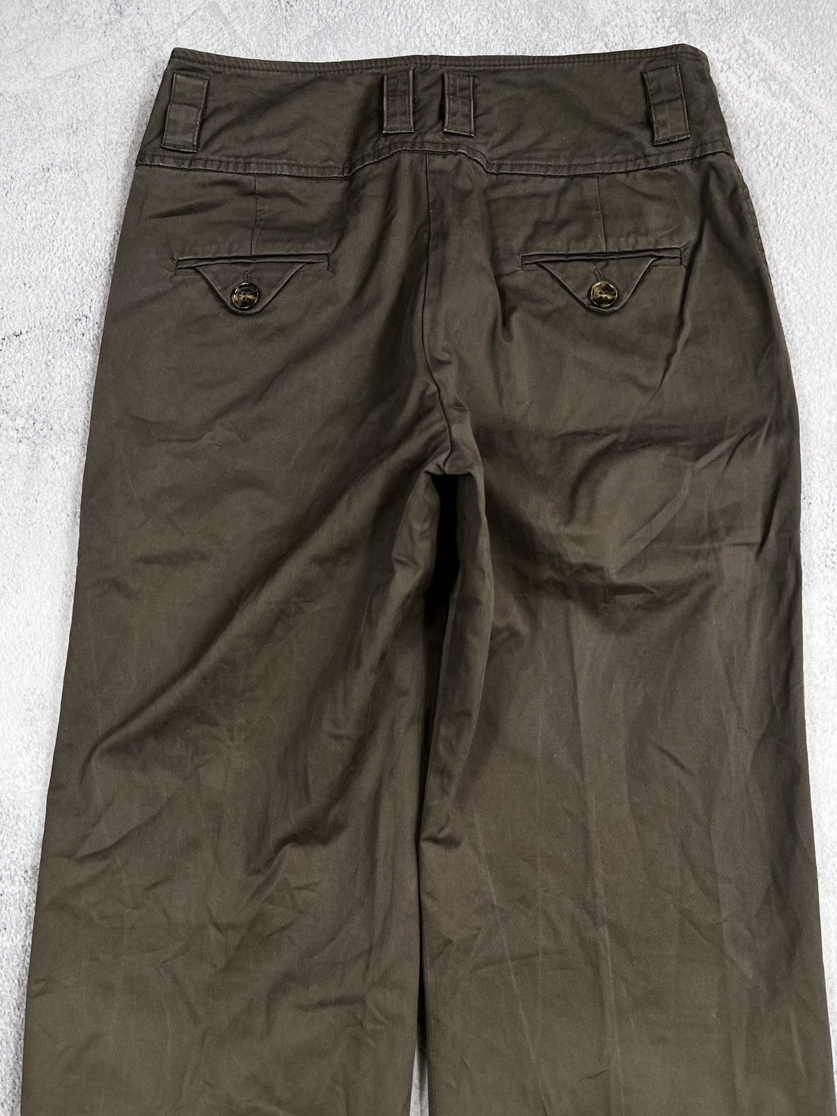 Weekend Max Mara Vintage Y2K Max Mara Weekend wide washed classic trousers Size 28" / US 6 / IT 42 - 5 Thumbnail