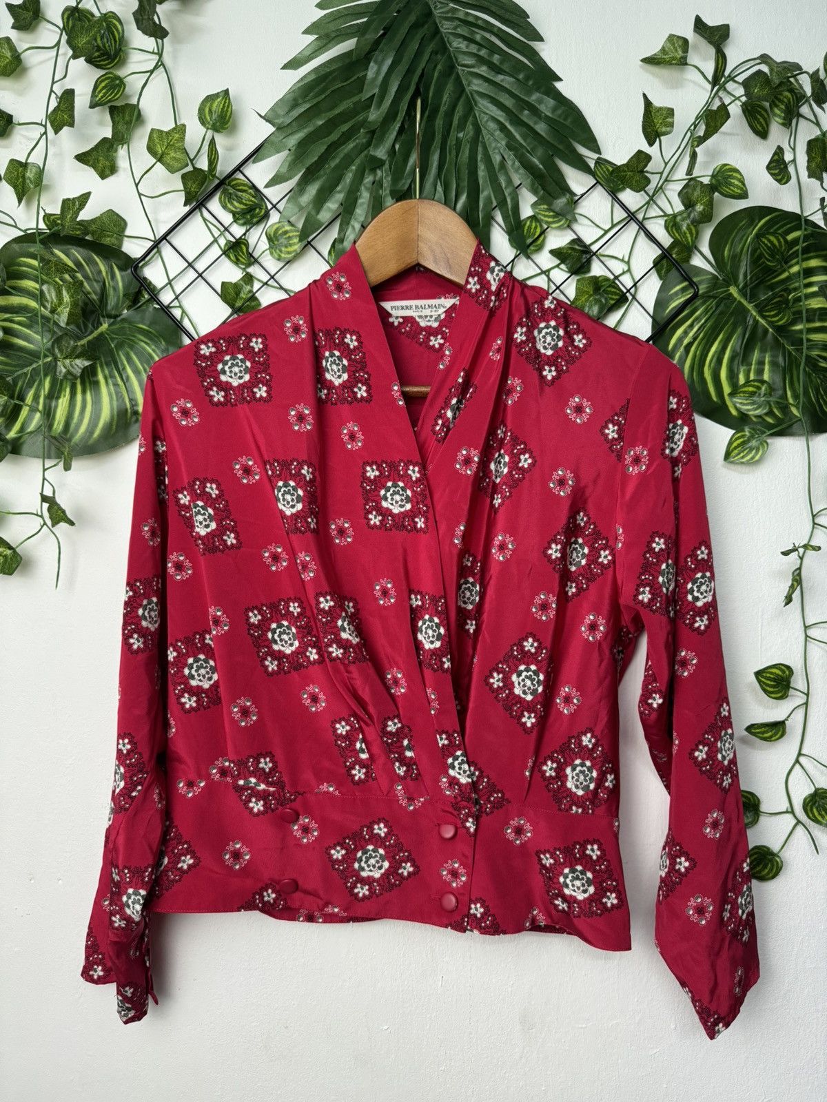 Pierre Balmain × Vintage Pierre Balmain Blouse Size S / US 4 / IT 40 - 1 Thumbnail