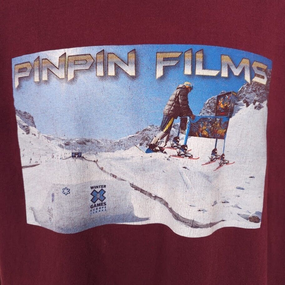 Other Winter X Games T Shirt Mens Size XL Red Europe Tignes PinPin Size US XL / EU 56 / 4 - 2 Thumbnail