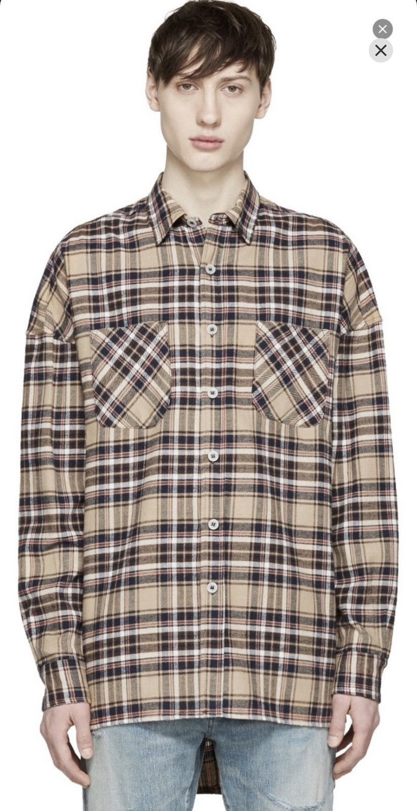Fear of God Fear of God Fourth Collection Flannel Brown SZ Large 🔥 Size US L / EU 52-54 / 3 - 11 Thumbnail