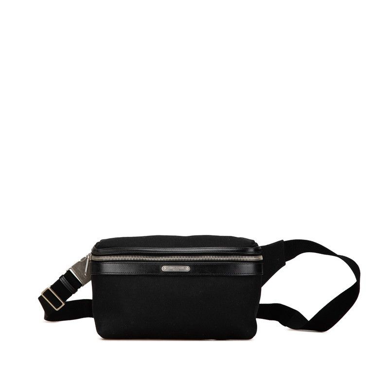 Yves Saint Laurent Saint Laurent City Canvas Leather Waist Bag Canvas Belt Bag 505973 DUTY FREE for USA
