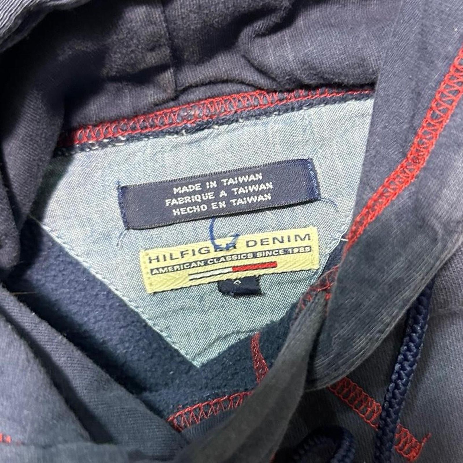 Tommy Hilfiger Tommy Hilfiger Jeans Hoodie Spell-Out Skater Sweatshirt Size US L / EU 52-54 / 3 - 4 Thumbnail