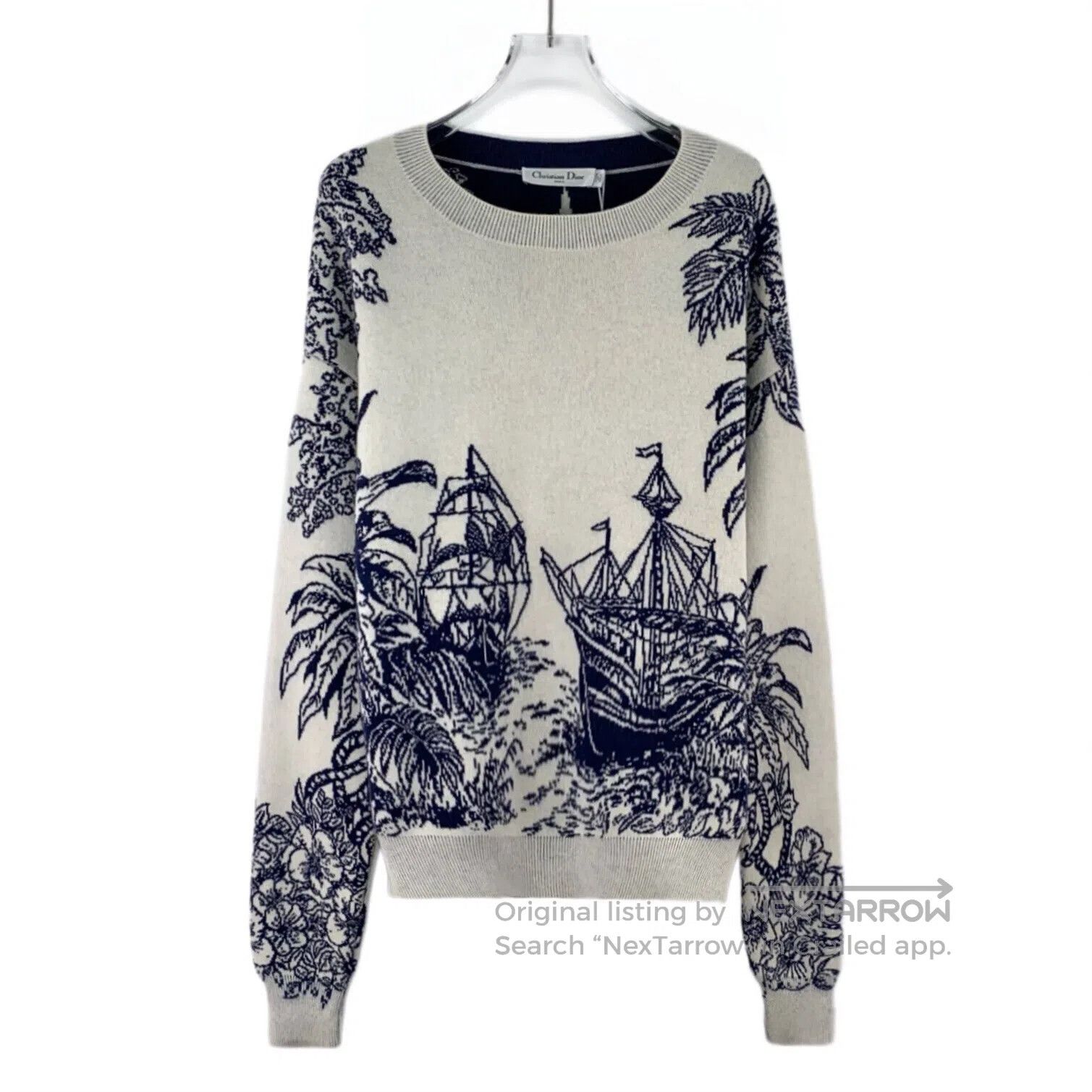 Dior Dior Color-blocked sailing ship and coconut tree patterned Size XXS / US 00 / IT 34 - 1 Thumbnail