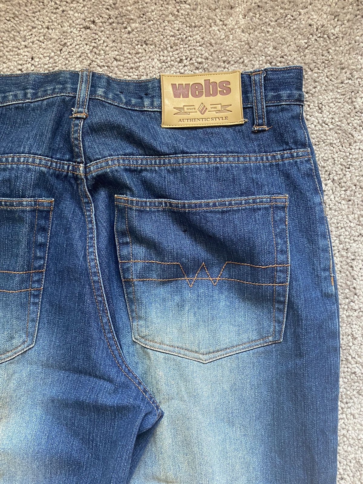 JNCO × Vintage Vintage Y2K Webs Baggy Fit Jeans 34x32 Size US 34 / EU 50 - 5 Thumbnail
