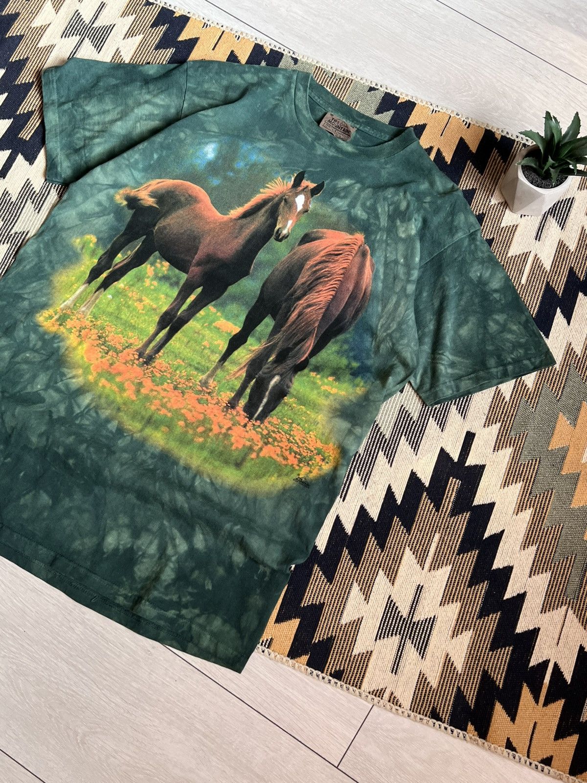 The Mountain × Vintage Vintage 1998 USA The Mountain Horses T-shirt Size US M / EU 48-50 / 2 - 3 Thumbnail