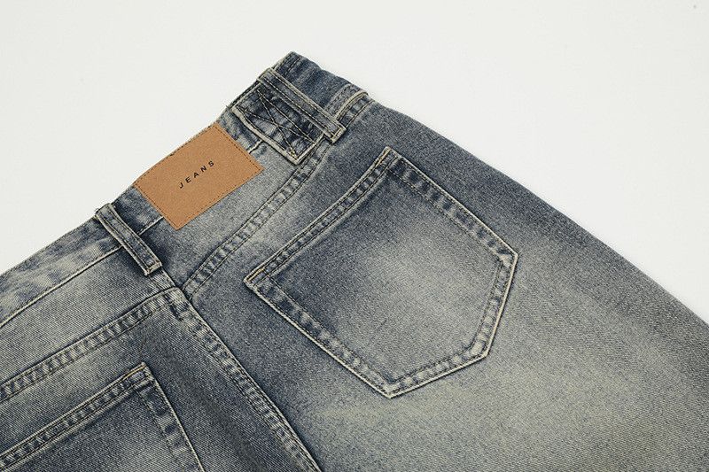 Japanese Brand American retro cleanfit belted wide-leg jeans for men Size US 32 / EU 48 - 5 Thumbnail
