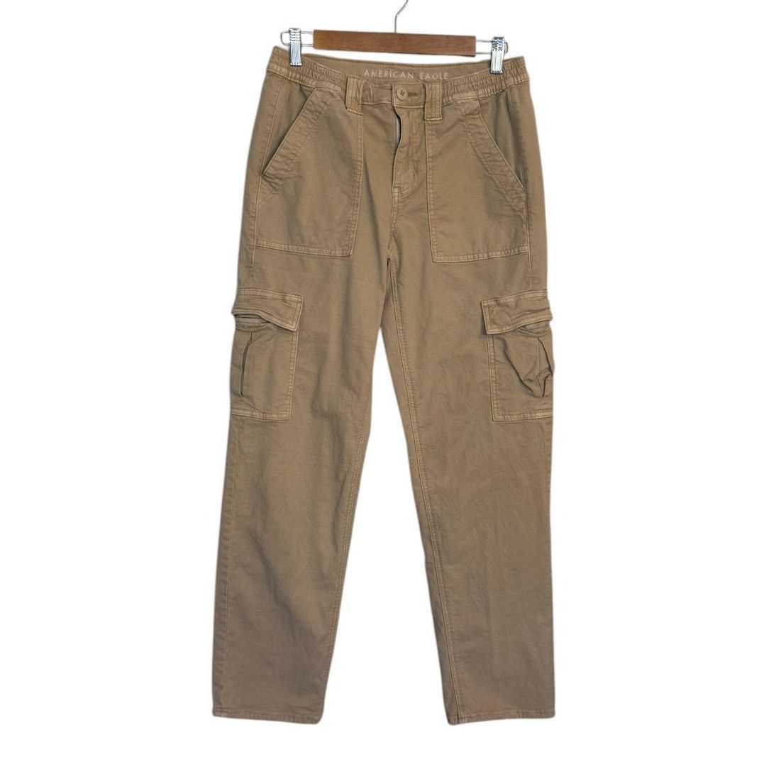 American Eagle Outfitters American Eagle Pants Women 6 Tan Khaki Stretch Cargo Size 28" / US 6 / IT 42 - 1 Thumbnail