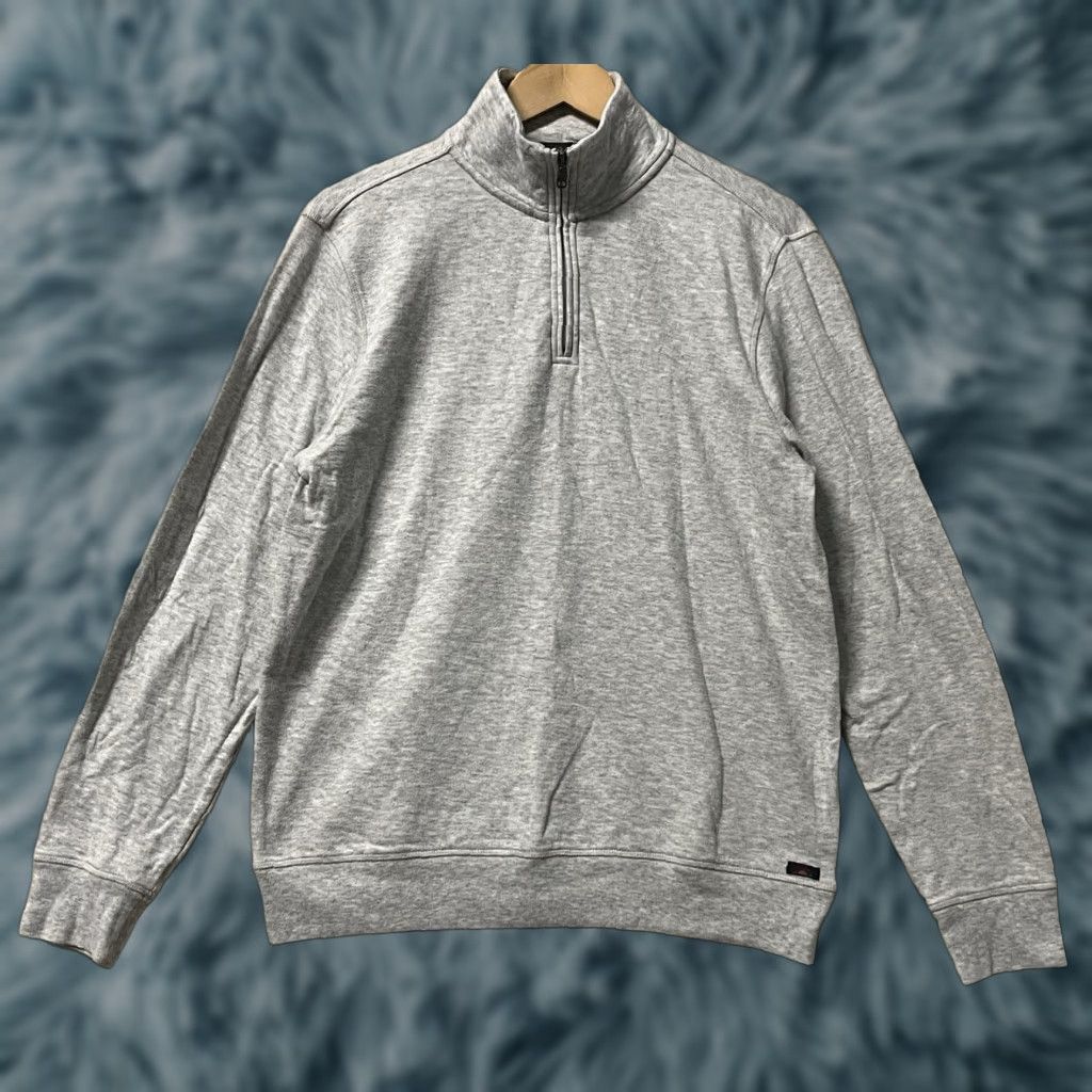 Faherty Faherty Sweatshirt Mock Neck Long Sleeve Cotton Knit Pullover Mens Medium Gray Size US M / EU 48-50 / 2 - 1 Thumbnail