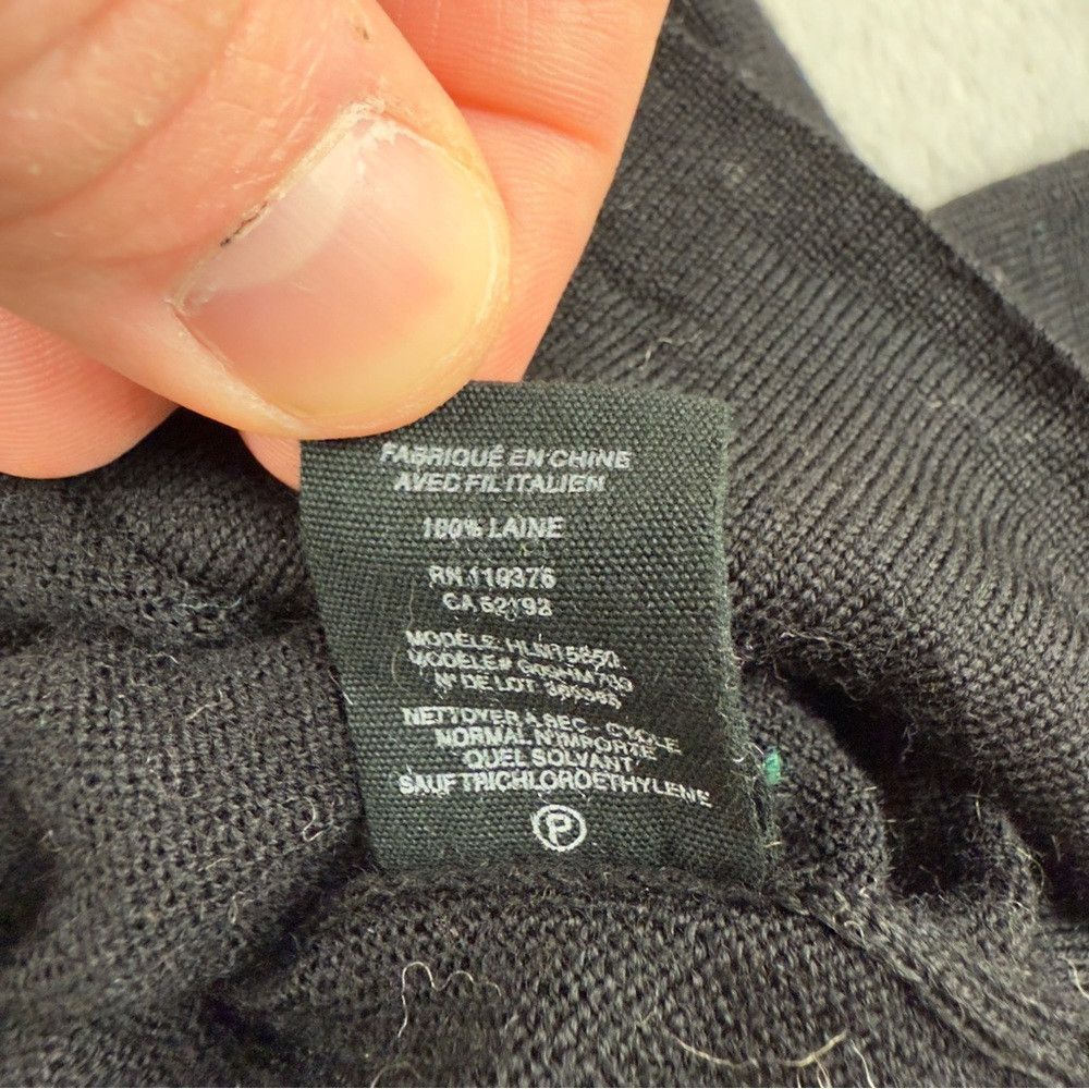 Helmut Lang Helmut Lang Men's Size XL 100% Wool 1/4 Black Zip Up Jacket Size US XL / EU 56 / 4 - 5 Thumbnail