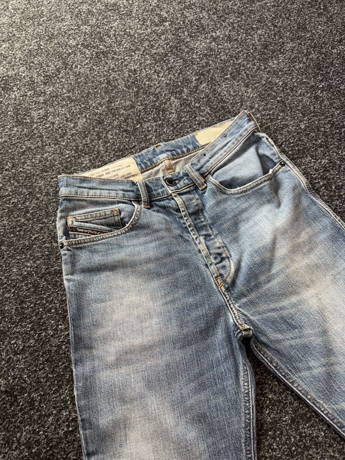Diesel Diesel D-Fetar Distressed Denim Jeans Light Wash Size US 28 / EU 44 - 6 Thumbnail