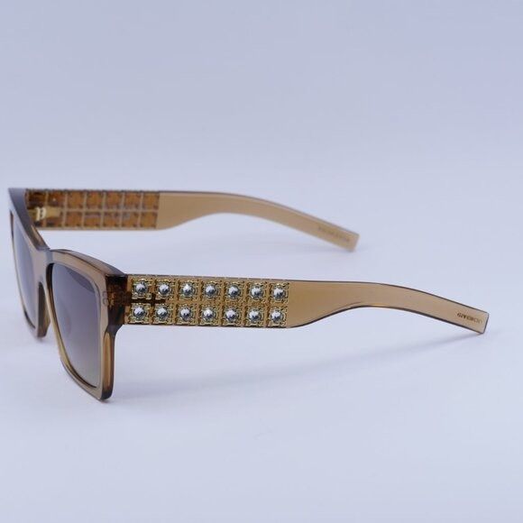 Givenchy 🕶️ New Givenchy GV40076I 57B Sunglasses - Transparent Beige Size ONE SIZE - 9 Thumbnail