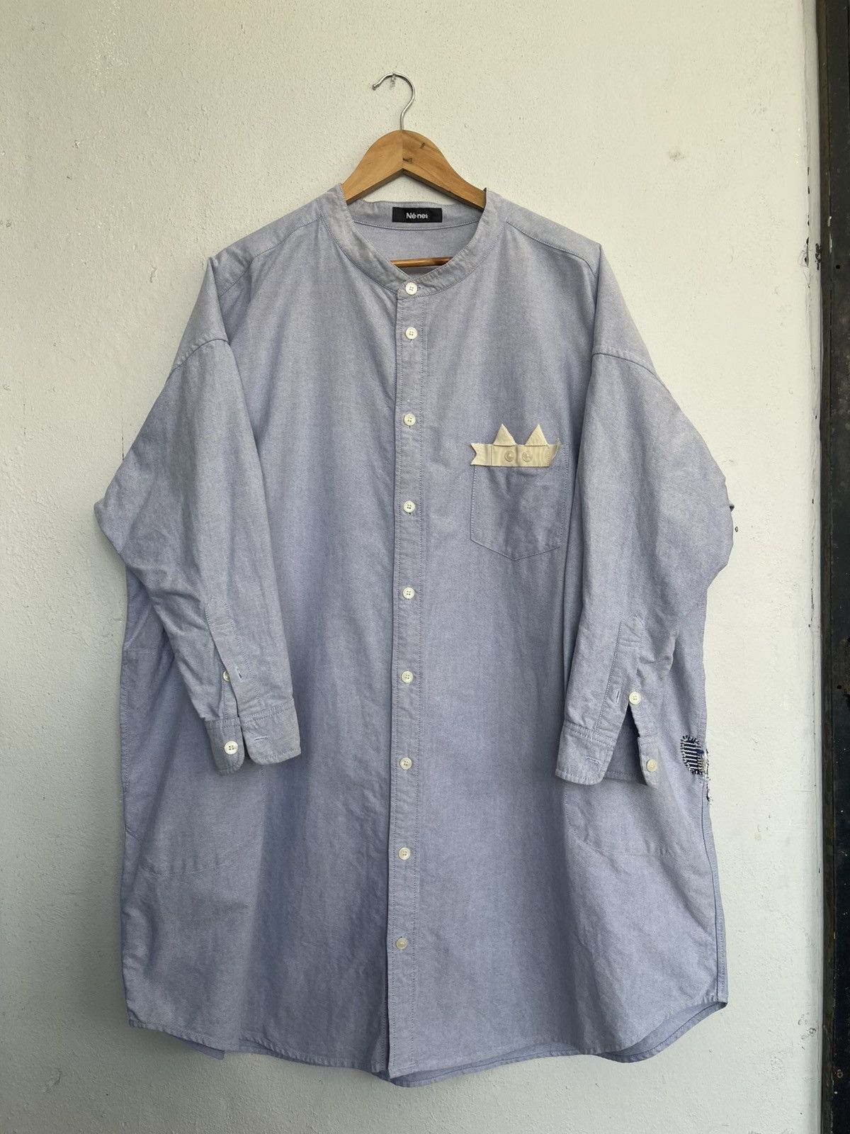 Ne-Net Repaired Ne Net Baggy Chambray Shirt Size XS / US 0-2 / IT 36-38 - 1 Thumbnail