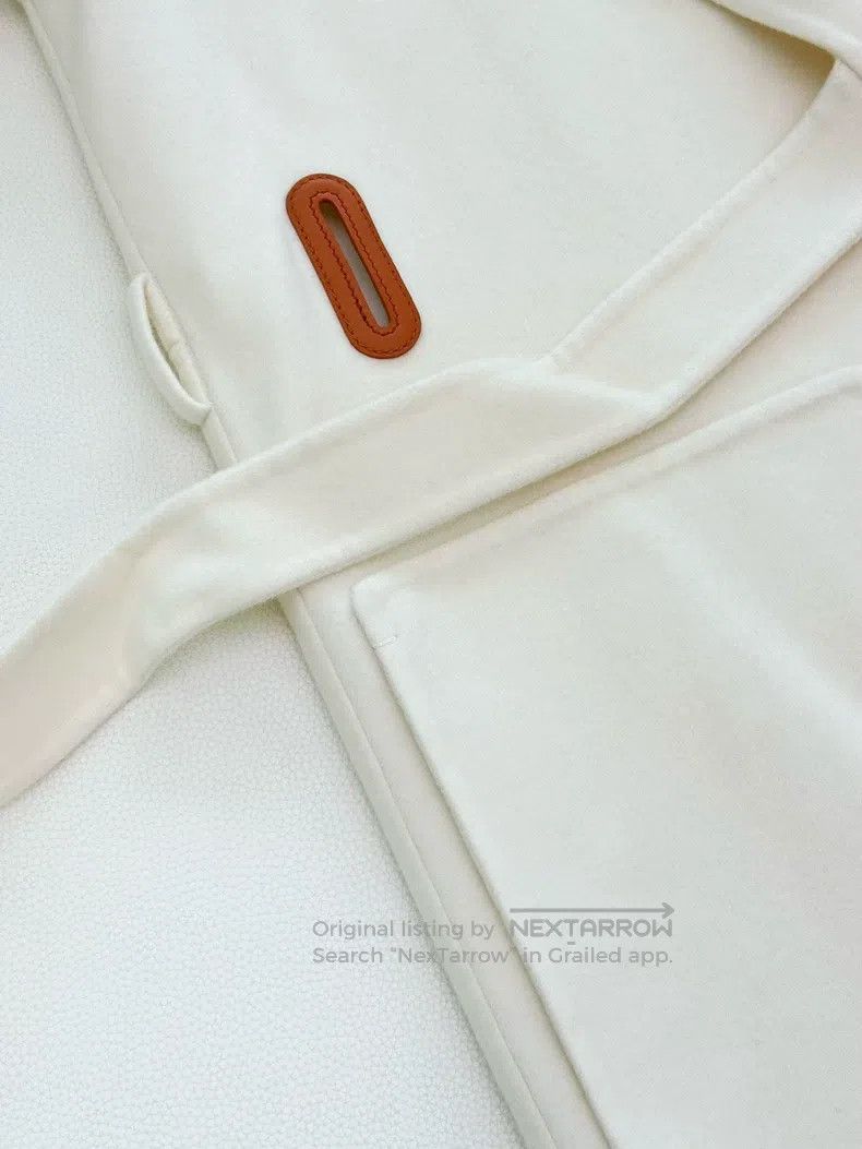 Hermes Hermes Autumn/Winter Beige Cashmere Wool Coat Size XS / US 0-2 / IT 36-38 - 5 Thumbnail