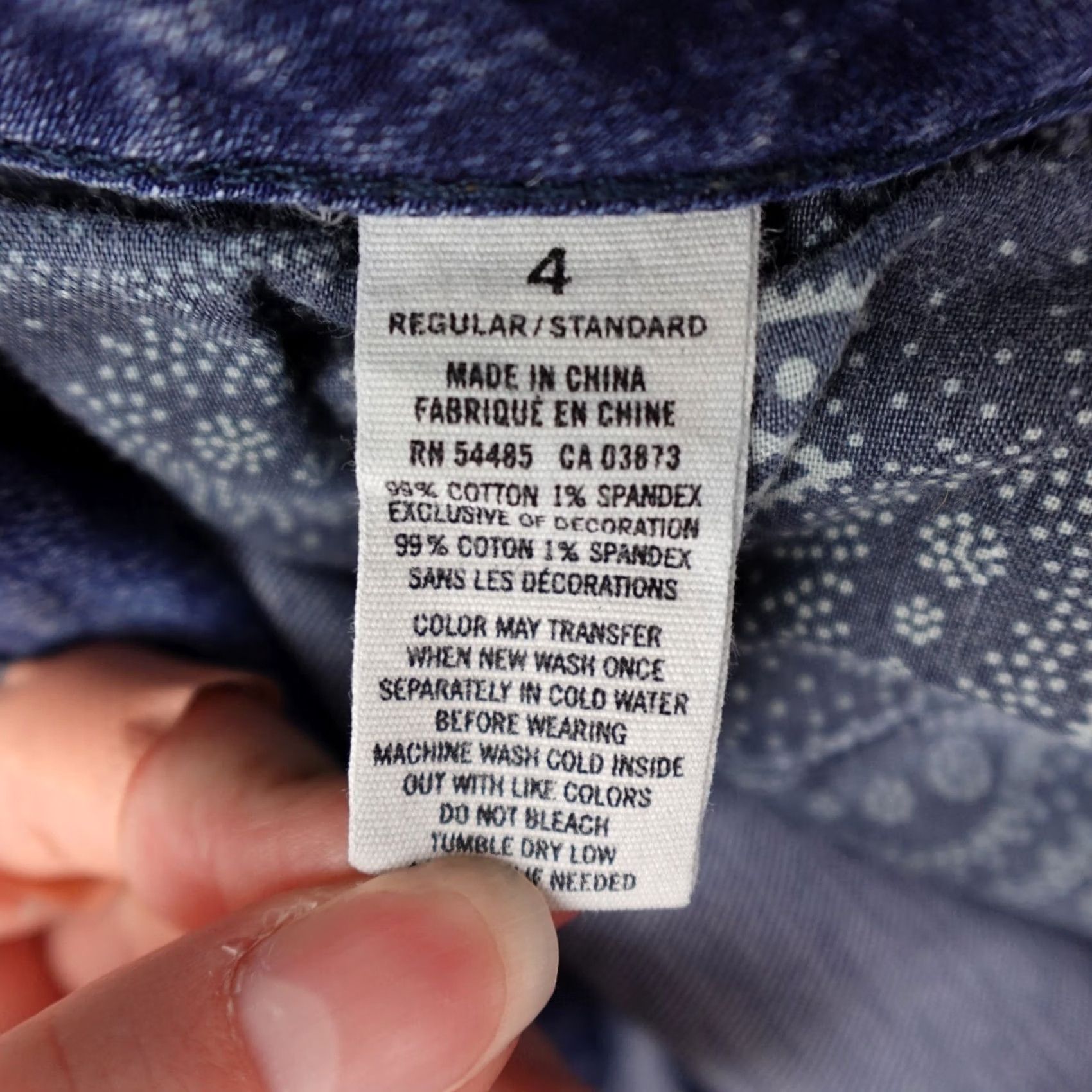 American Eagle Outfitters American Eagle Jeans Womens Skinny Stretch Blue Denim Low Rise Size 4 Size 27" / US 4 / IT 40 - 3 Thumbnail