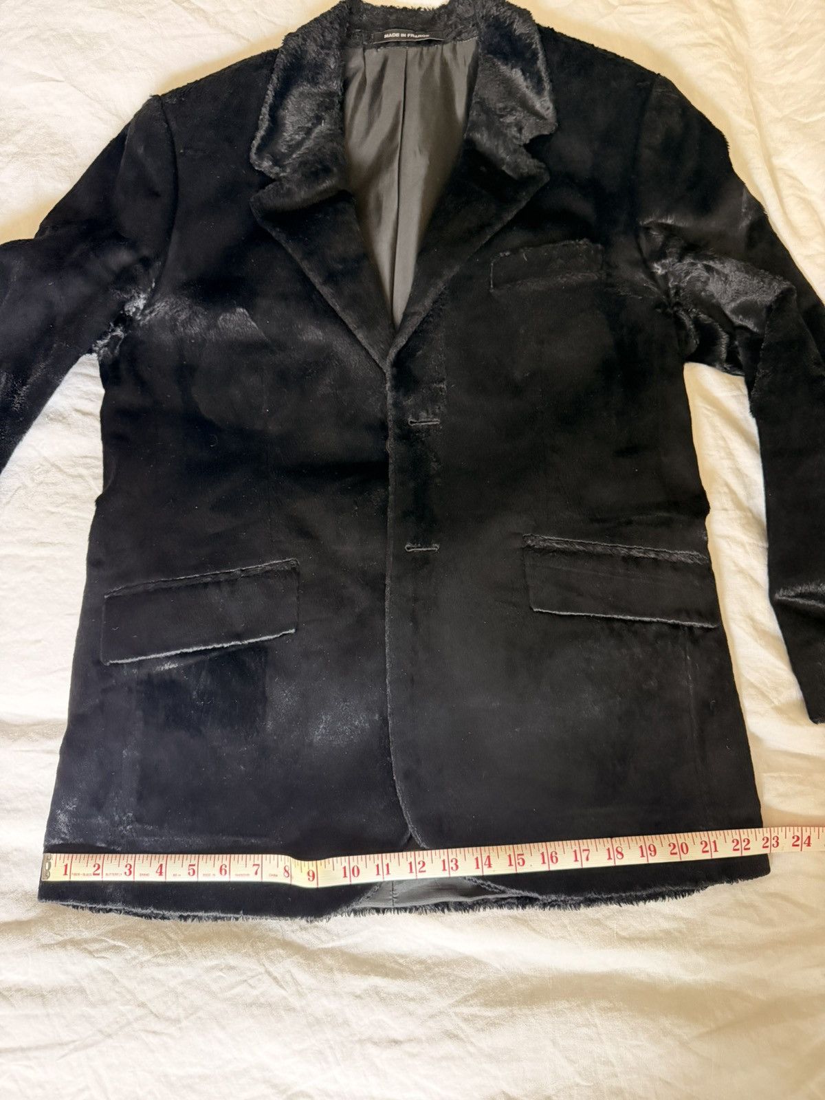 agnes b. Agnes B faux Pony Hair Blazer mens size 50 Size 50R - 16 Thumbnail