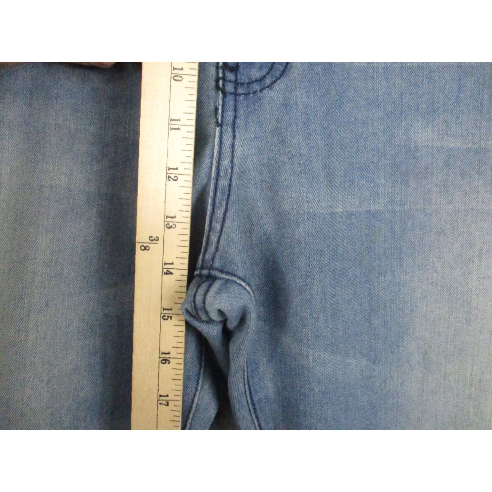 Ecko Unltd. Ecko Unltd Jeans Mens 44x31 Blue Relaxed Fit Distressed Denim Straight Leg Pants Size US 44 / EU 60 - 4 Thumbnail