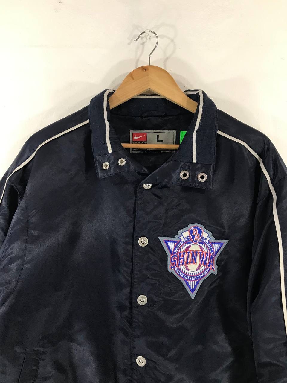 Japanese Brand × Nike × Vintage Vintage Nike Shinea Baseball Bomber Jacket Size US L / EU 52-54 / 3 - 3 Thumbnail