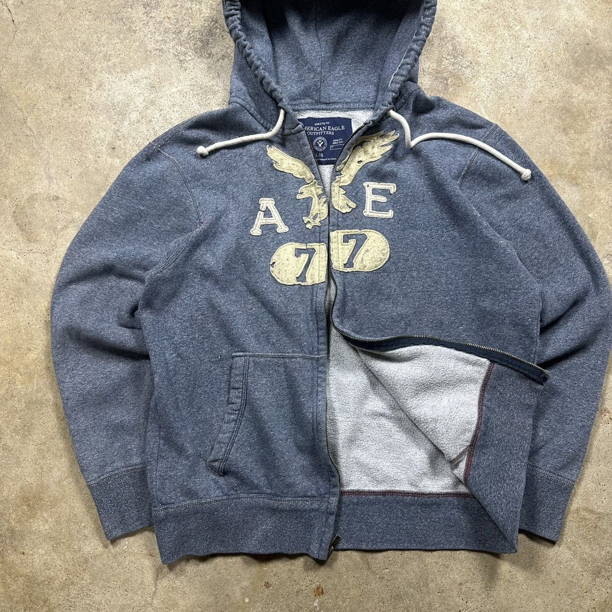American Eagle Outfitters Vintage Y2K American Eagle Big Logo Zip Up Hoodie Size M Size US M / EU 48-50 / 2 - 6 Thumbnail
