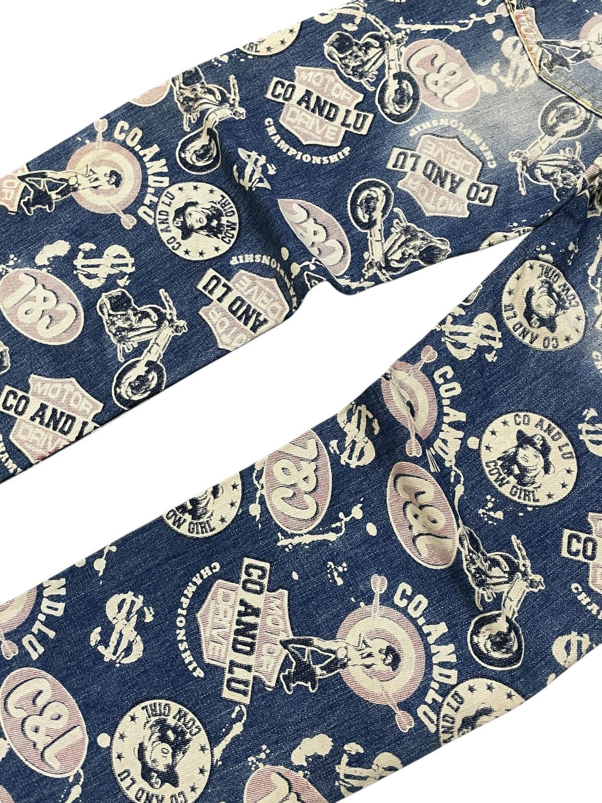 Hysteric Glamour Hysteric Glamour Style Co&Lu Japan All Over Print Jeans Size US 30 / EU 46 - 13 Thumbnail