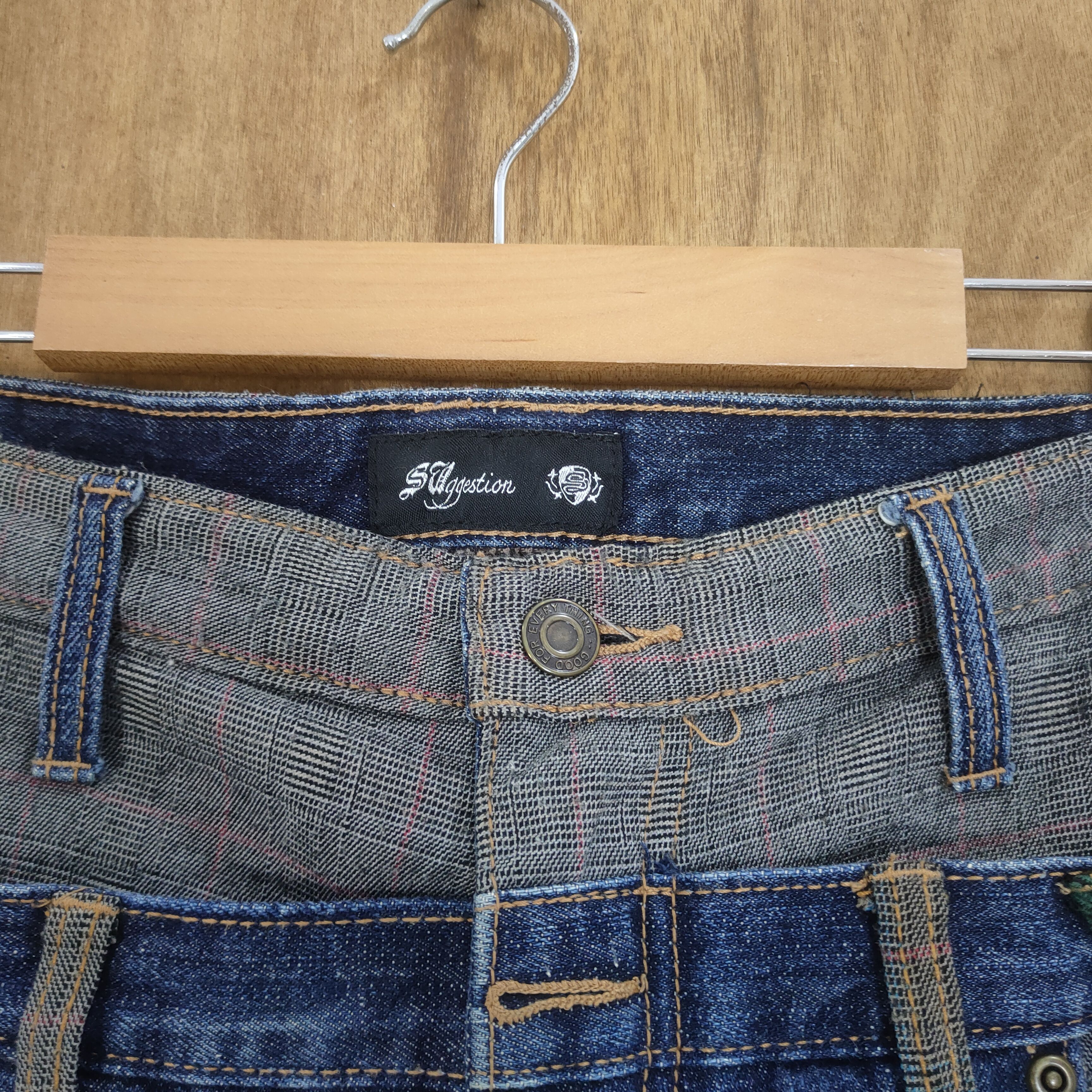 Japanese Brand VINTAGE SUGGESTIONS DOUBLE WAIST BAGGY CARGO PANTS Size US 33 - 7 Thumbnail