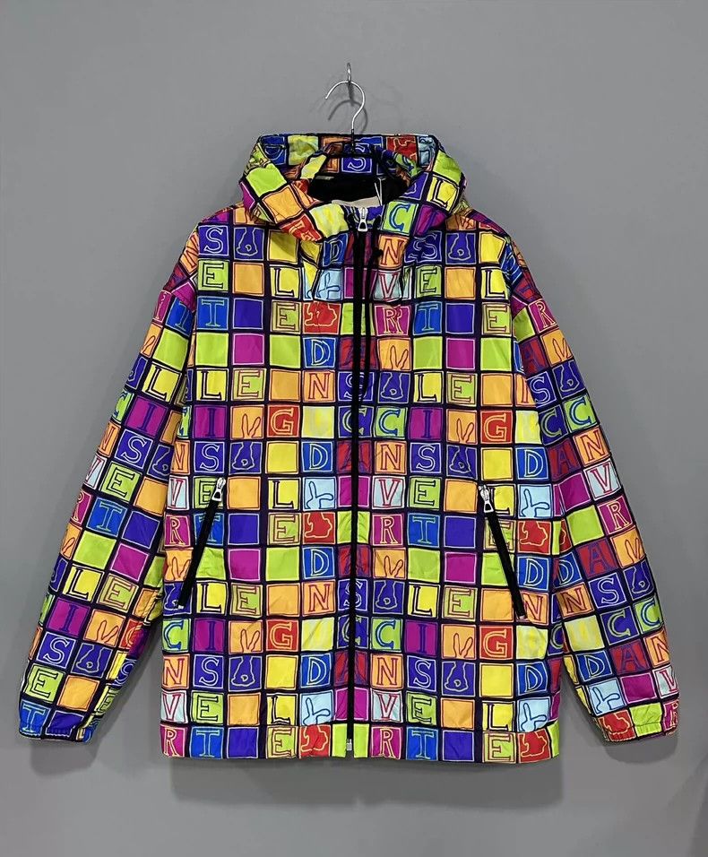 Gucci Gucci Checkerboard full-print cotton jacket nylon jacket 25 Size US S / EU 44-46 / 1 - 1 Thumbnail