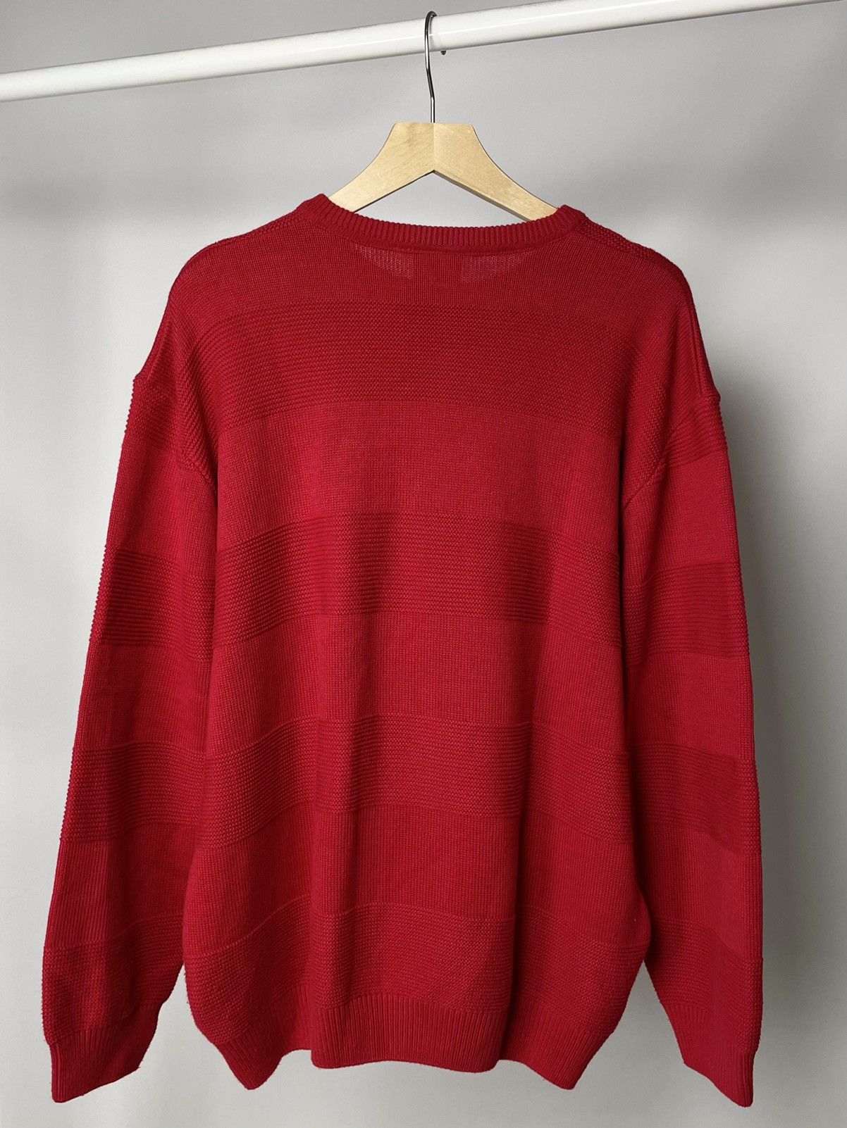 Lacoste Lacoste Vintage Red Knitted Pattern Sweater Sweatshirt Size US L / EU 52-54 / 3 - 10 Thumbnail