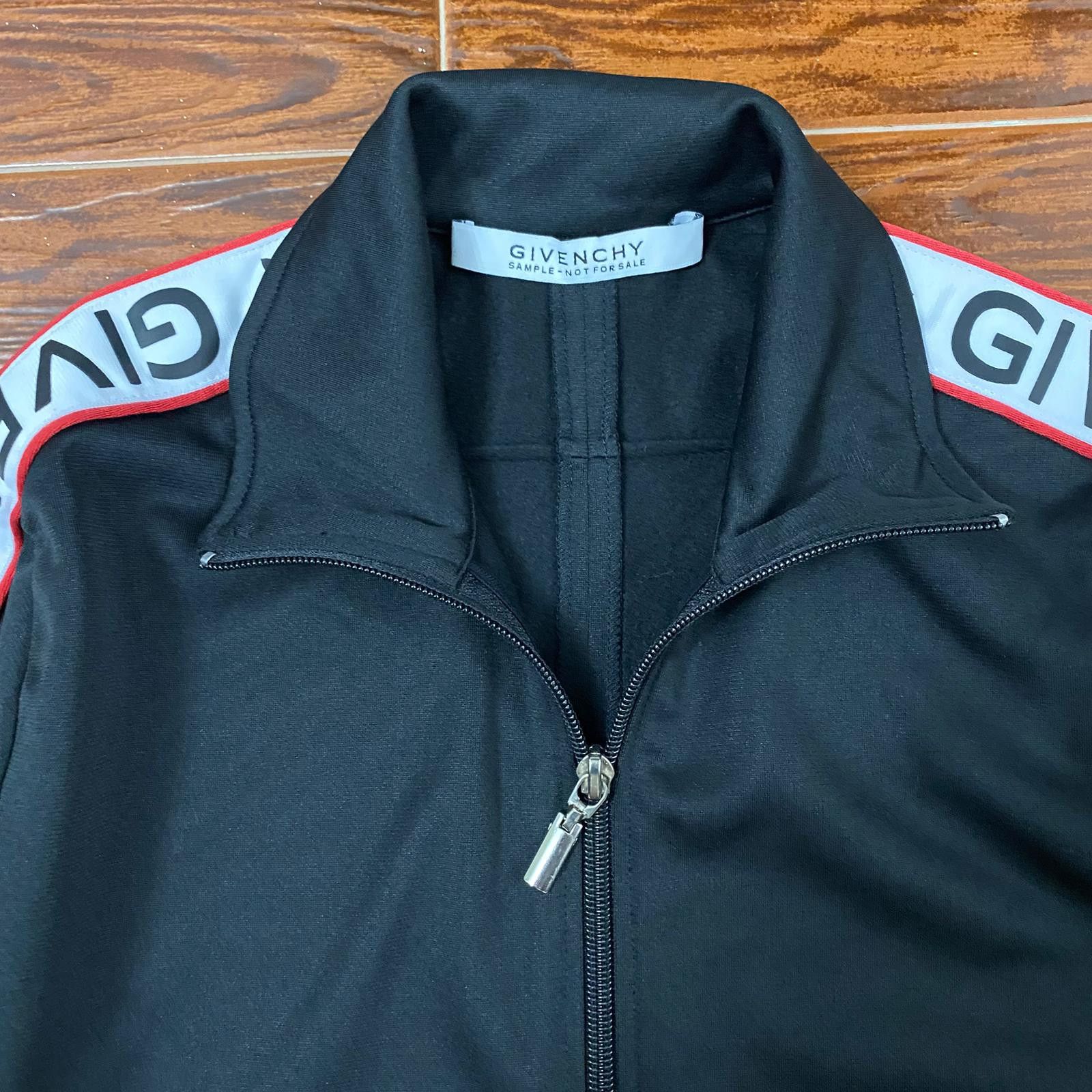 Givenchy Black Logo Stripe Zipped Jumpsuit Size XS / US 0-2 / IT 36-38 - 6 Thumbnail