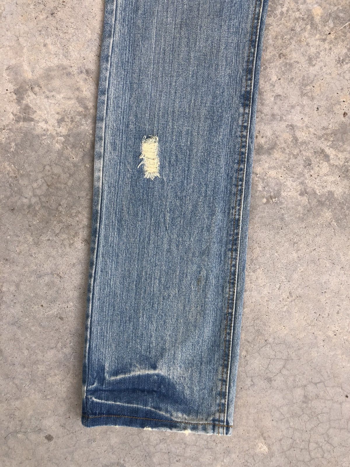 Japanese Brand Japanese Loma Distressed Jeans Patchwork Jeans Size US 32 / EU 48 - 6 Thumbnail