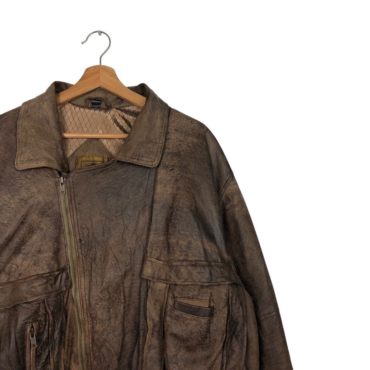 Japanese Brand 📌Vintage Biker Leather Jacket L-Lantic Issey Miyake Size US S / EU 44-46 / 1 - 7 Thumbnail