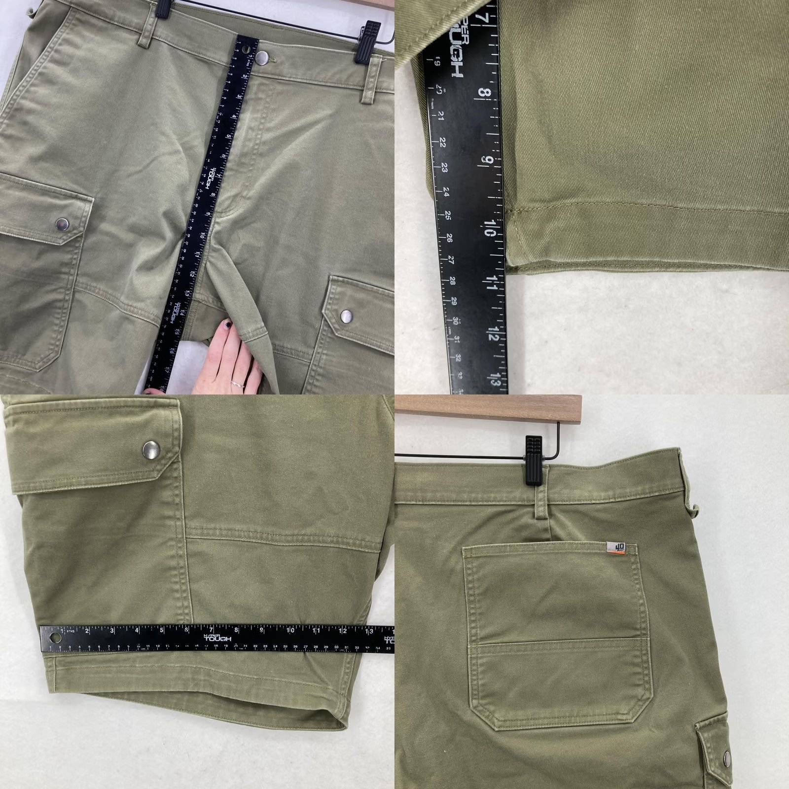 Duluth Trading Company Duluth Cargo Shorts Mens 44 Olive Green Stretch Utility Workwear Hiking 40 Grit Size US 44 / EU 60 - 8 Thumbnail