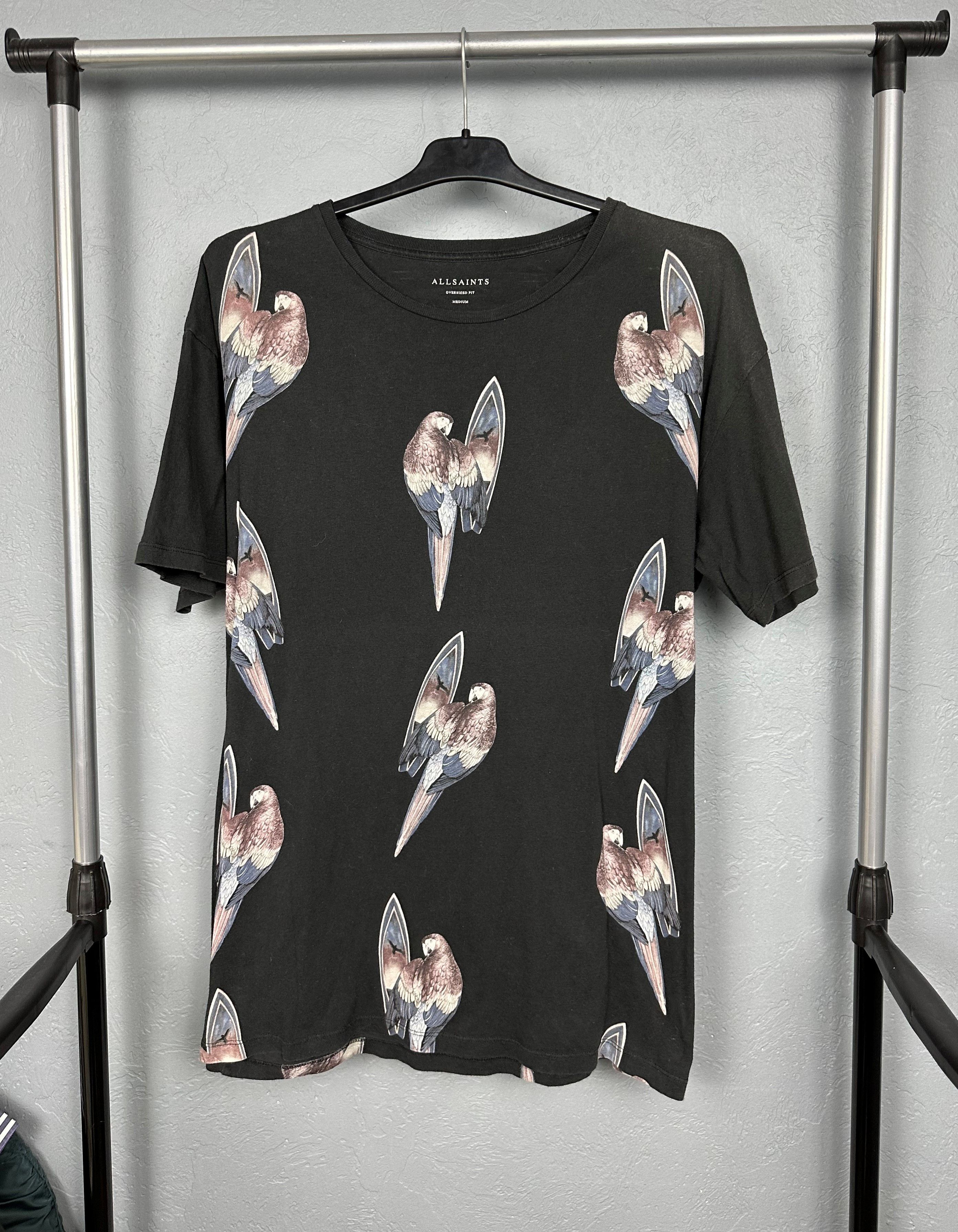 Allsaints Allsaints Surfin Bird Mens Crew Neck T-Shirt Tee Size US M / EU 48-50 / 2 - 1 Thumbnail