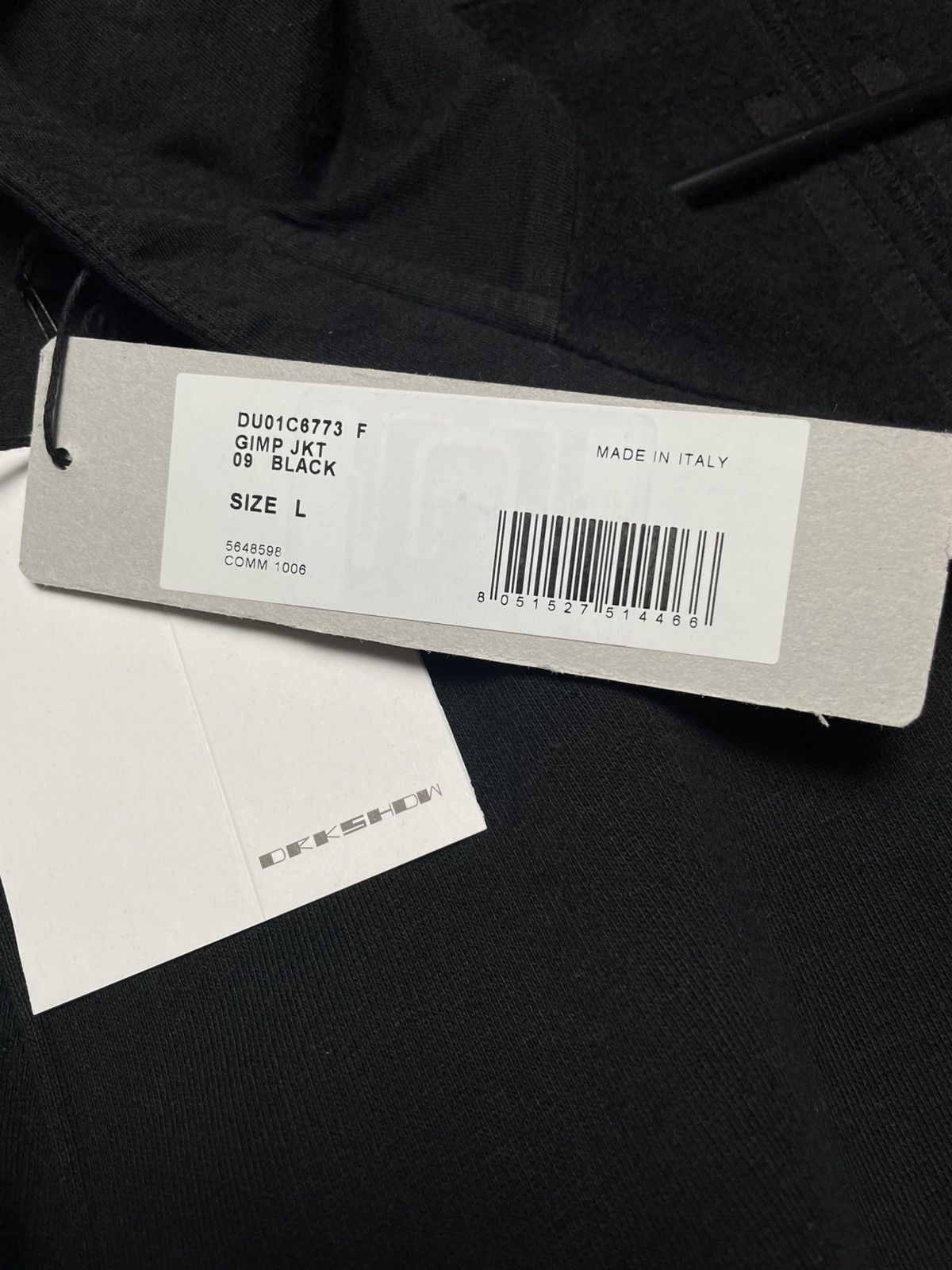 Rick Owens Drkshdw Rick Owens Drkshdw SS23 Gimp Hoodie Black Size US L / EU 52-54 / 3 - 8 Thumbnail