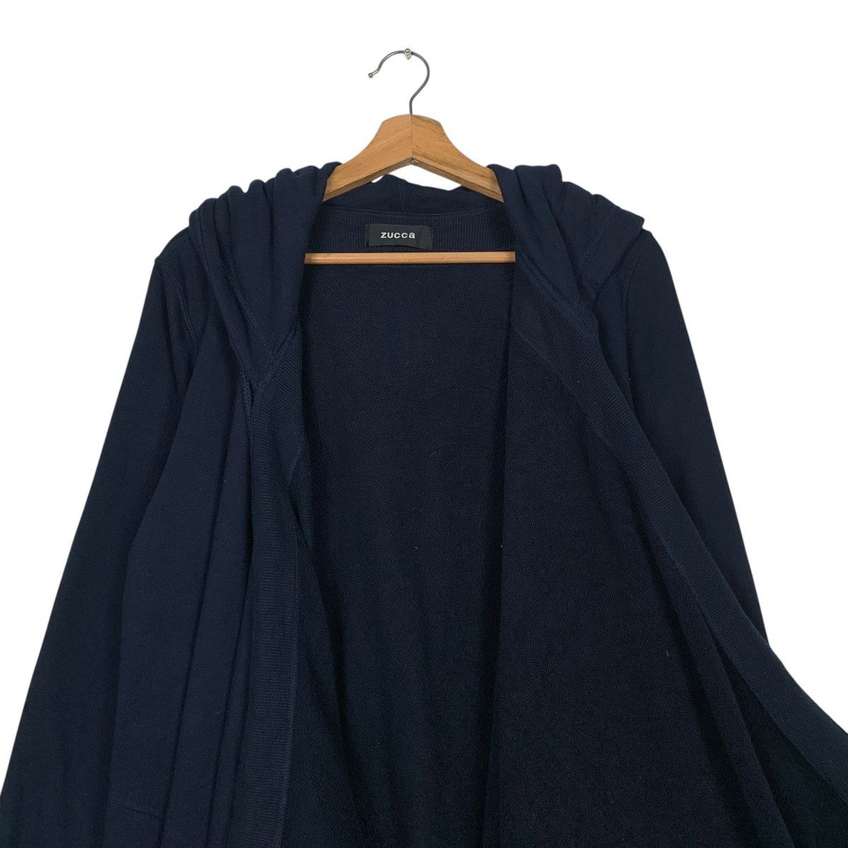 Zucca Zucca Buttonless Hooded Overcoat Size M / US 6-8 / IT 42-44 - 12 Thumbnail
