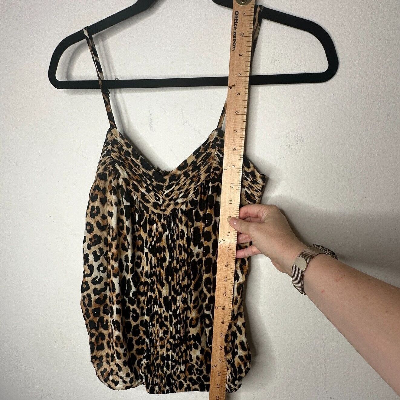 Express Express Cheetah Cami Top Ruched Elastic Waist Hem Small Size S / US 4 / IT 40 - 9 Thumbnail