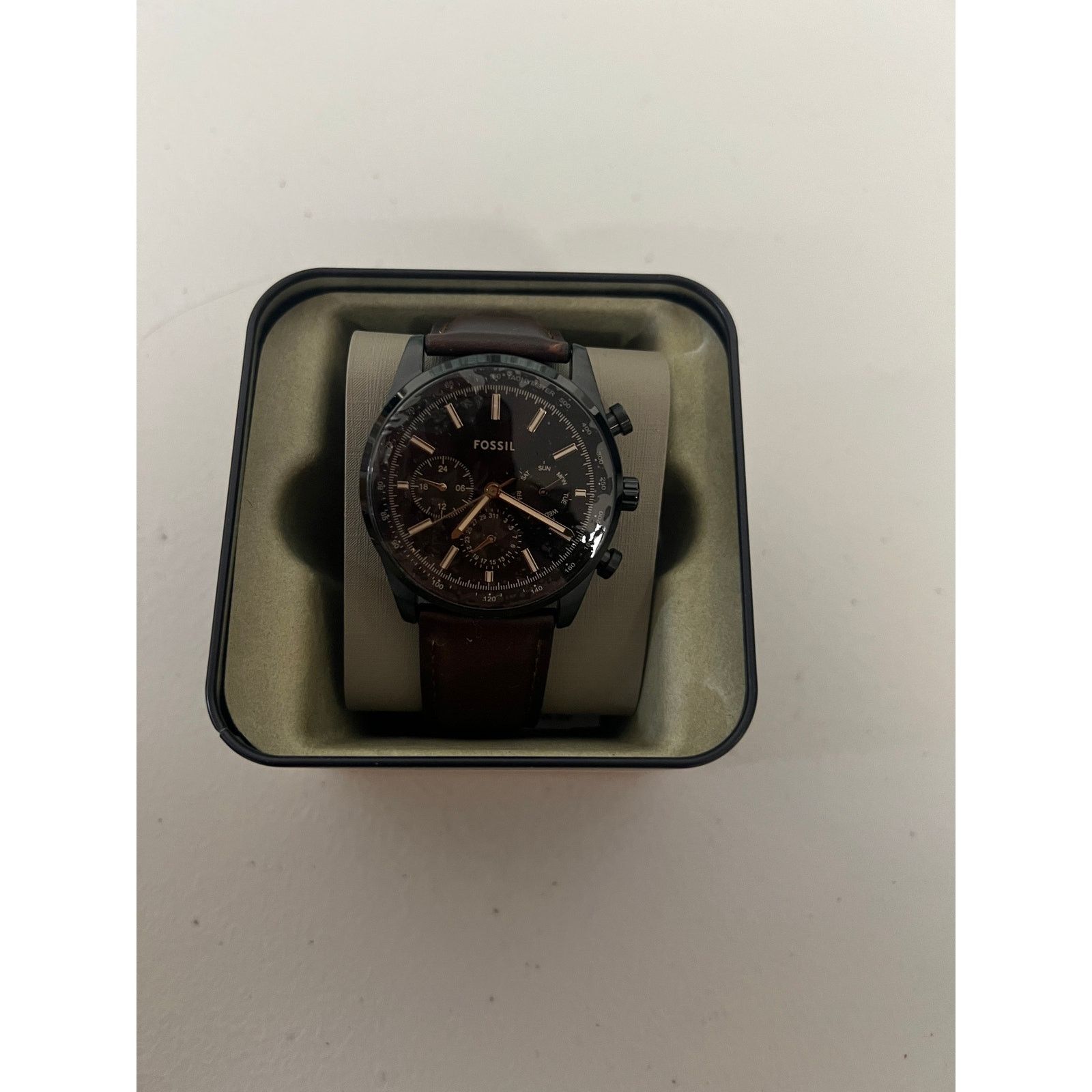 Fossil Fossil BQ2457 Sullivan Multifunction Brown Leather Watch Size ONE SIZE - 1 Thumbnail