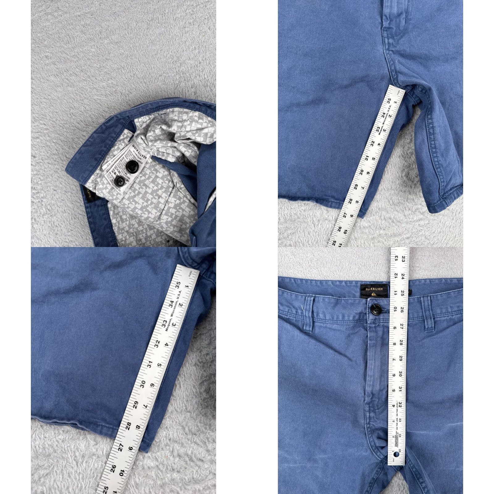Vans VANS Shorts Men 34 Blue Cotton Blend Twill Skateboard Beach 34x9 Chino Casual 90s? Size US 34 / EU 50 - 8 Thumbnail