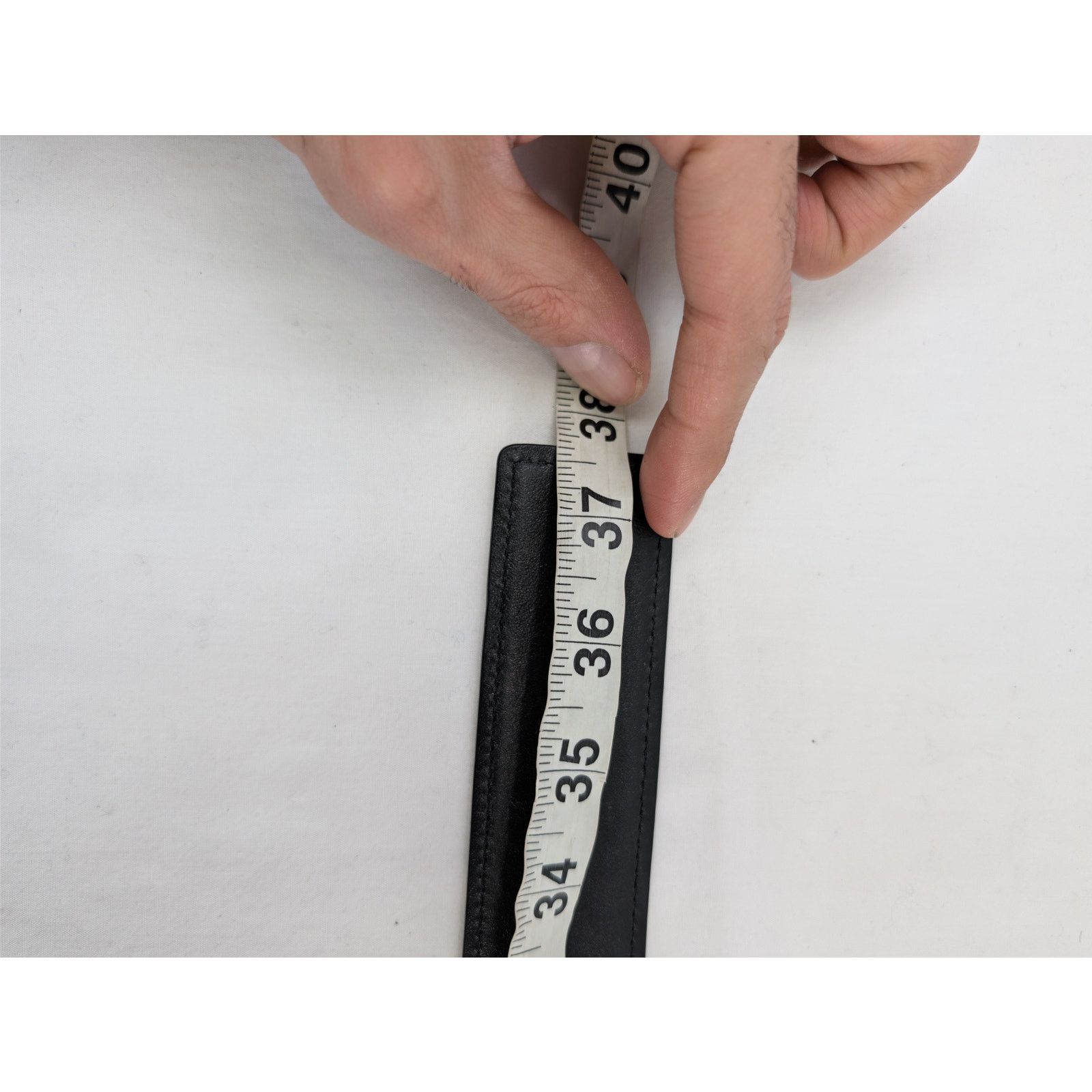 Amiri o1rshd1 Size: 85 / Bones Stacked Belt in Black Size 34 - 13 Thumbnail