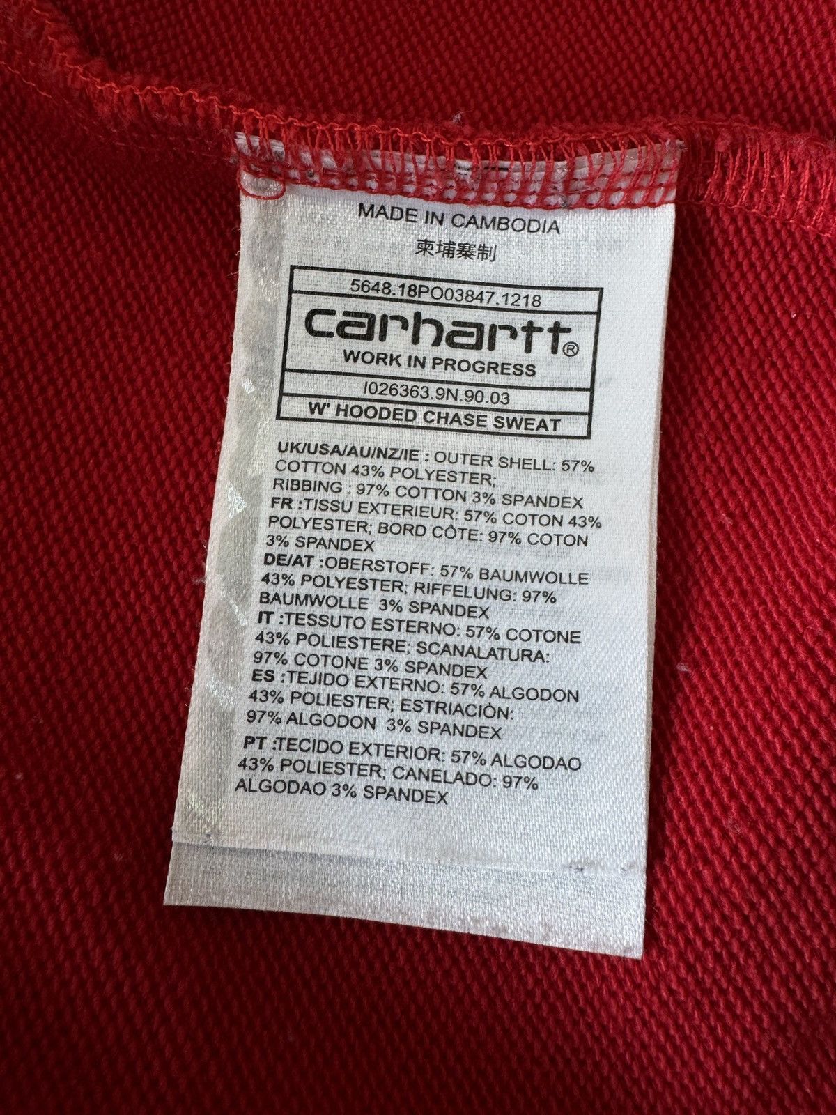 Carhartt 🔥 Carhartt WIP Chase Hoodie Size US M / EU 48-50 / 2 - 5 Thumbnail