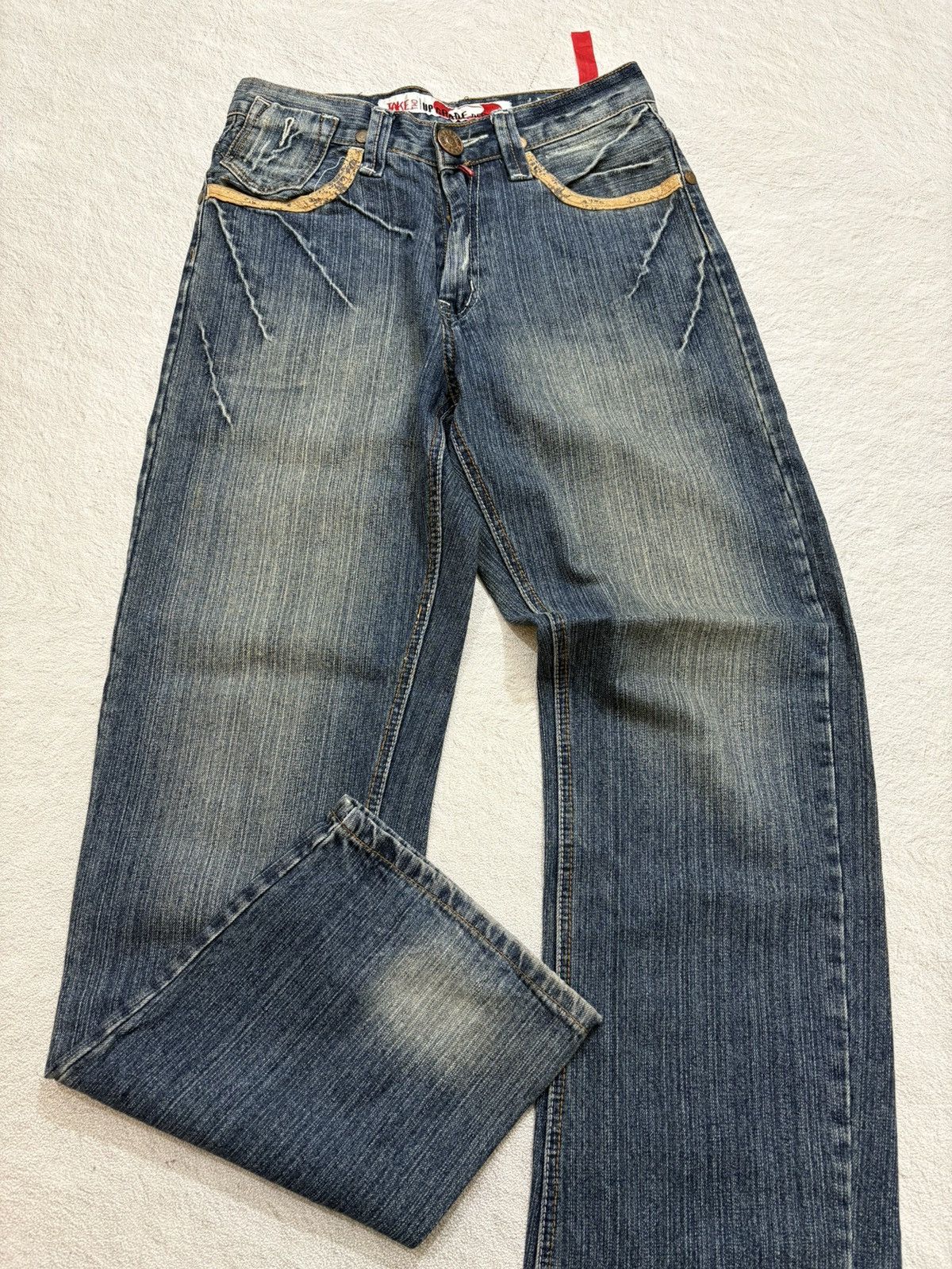 Kapital 2000s take two Japan bootcut wash Denim y2k style Size US 28 / EU 44 - 3 Thumbnail